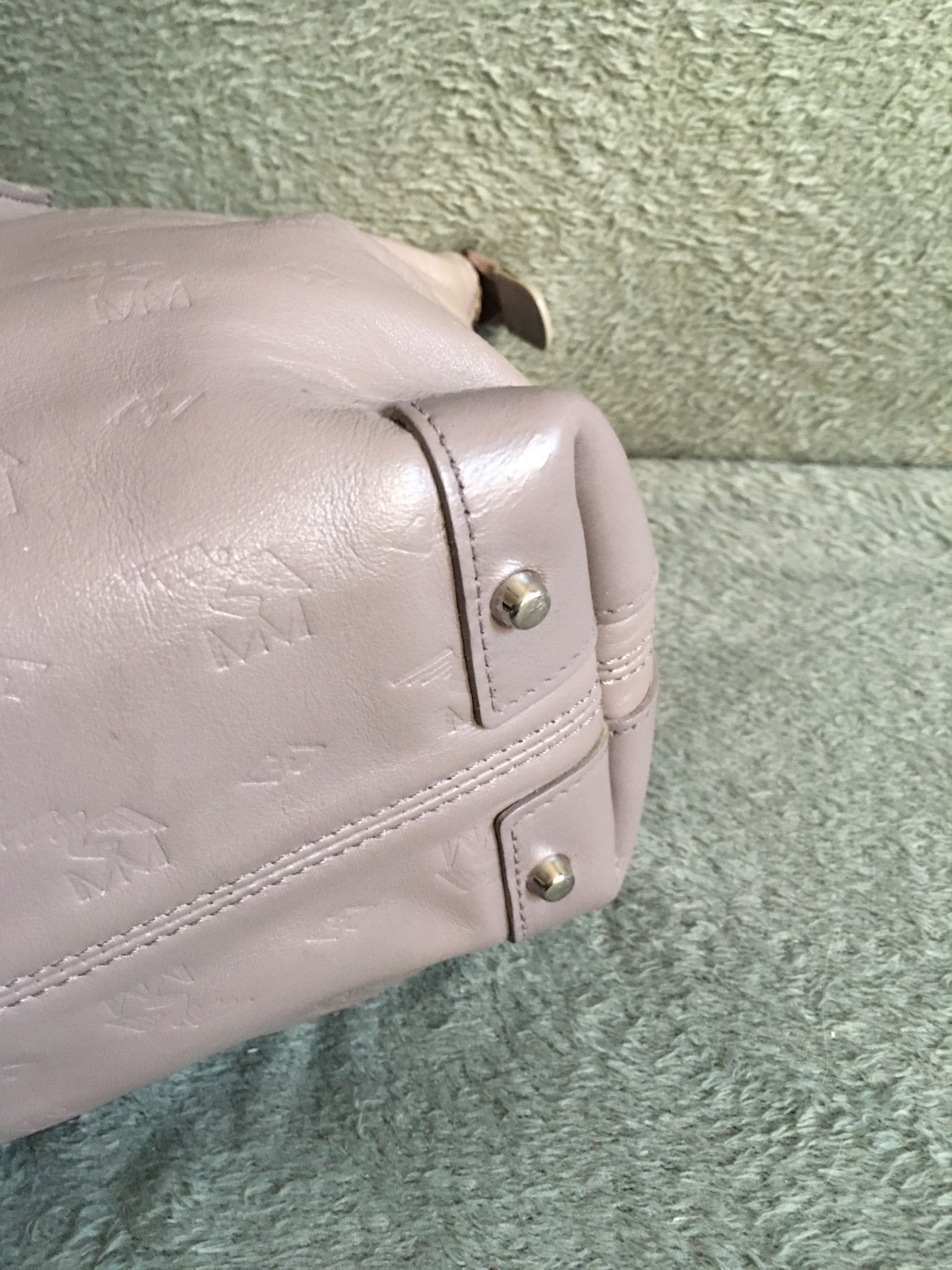 Maison Mollerus Maison Mollerus Leather Monogram Vintage Handbag Bag Size ONE SIZE - 11 Thumbnail
