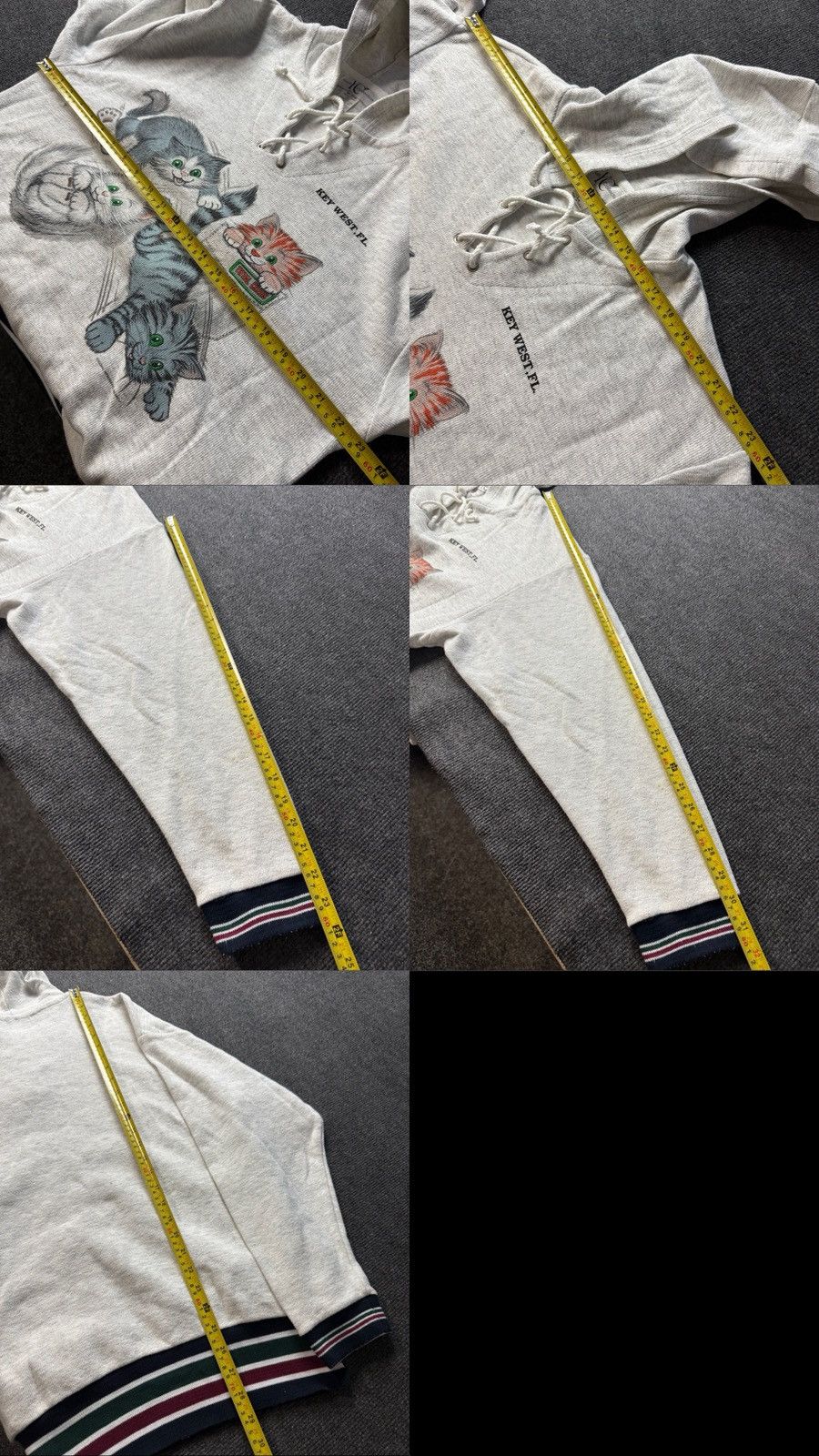 Vintage Vintage 1996 Cat Graphic Hoodie Key West Lace Up 90s Style Size US M / EU 48-50 / 2 - 22 Thumbnail