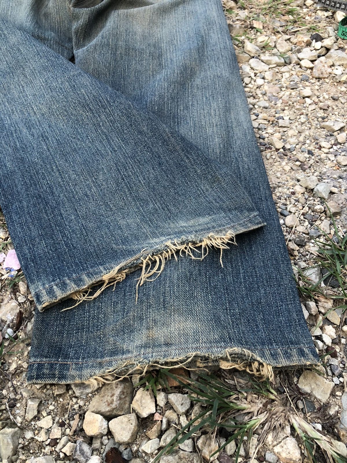 Edwin WIDE LEG RUSTY DISTRESSED SELVEDGE DENIM Size US 32 / EU 48 - 4 Thumbnail