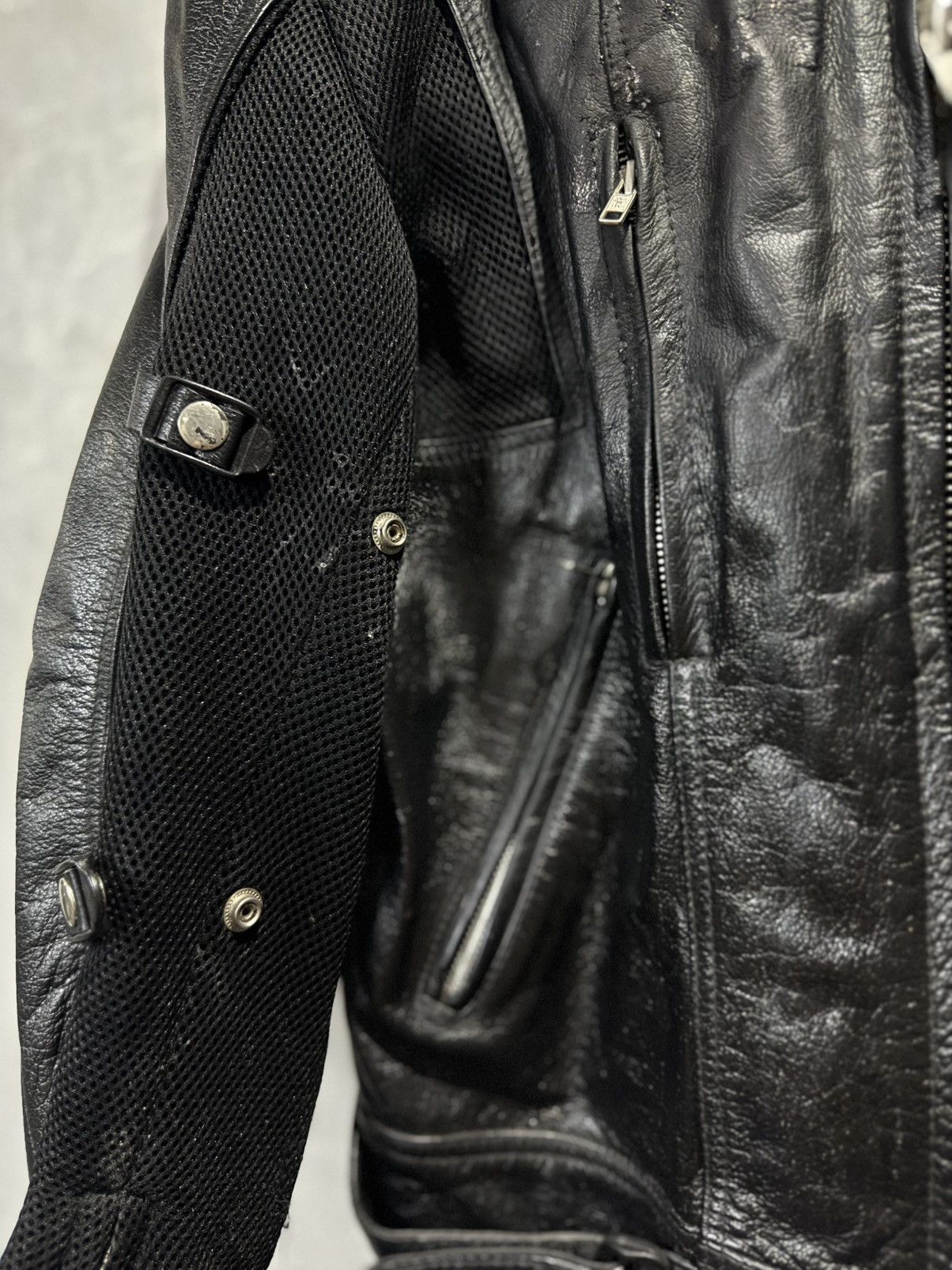 Genuine Leather vintage cyber leather moto jacket backlash kmrii if6was9 Size US XL / EU 56 / 4 - 4 Thumbnail