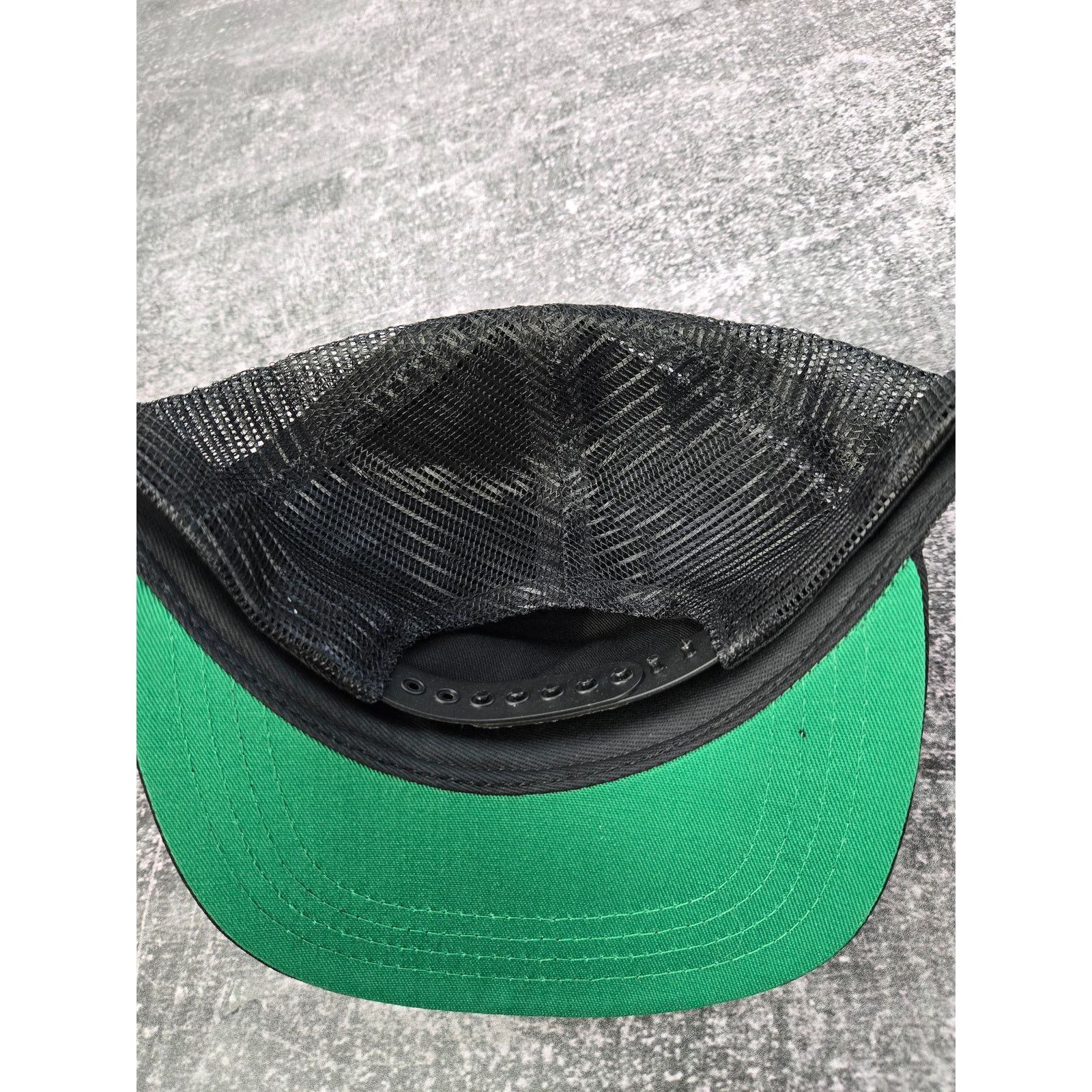 Rhude Authentic Rhude Pit Stop Trucker Black Hat O/S $192 Retail Size ONE SIZE - 2 Thumbnail