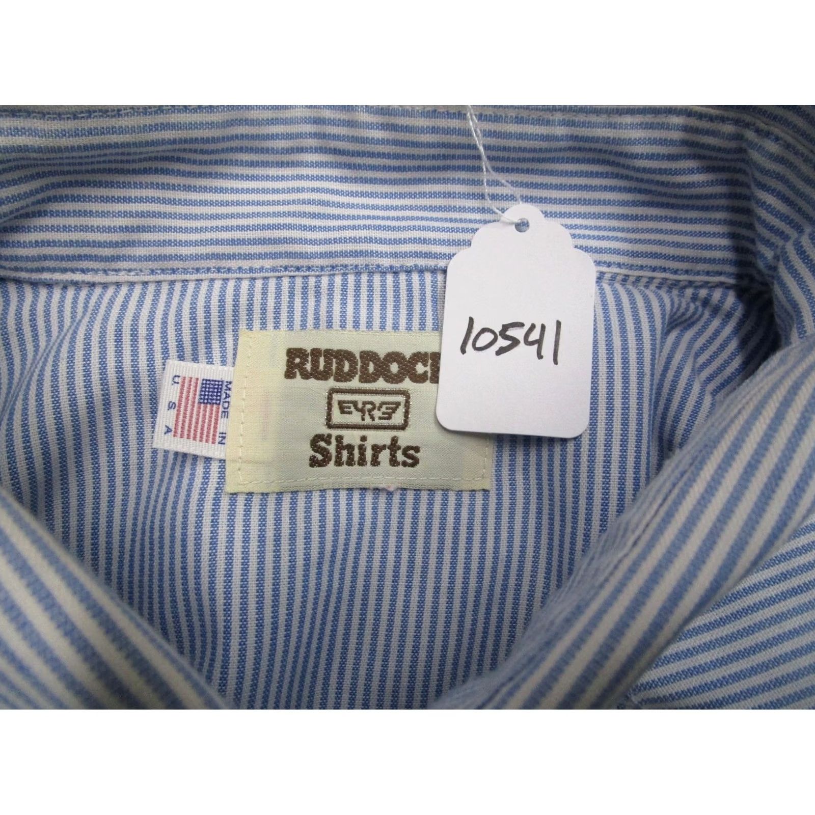 Vintage Ruddock Shirt Men 2XL Blue Pinstripe Vintage Western Cowboy USA 90s Shirt Size US XXL / EU 58 / 5 - 7 Thumbnail