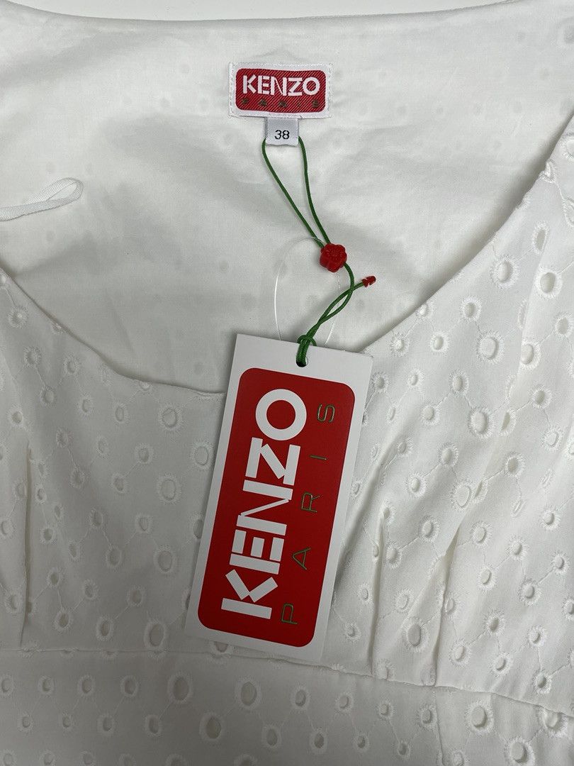 Kenzo KENZO Broderie Anglais Midi Dress Size S / US 4 / IT 40 - 3 Thumbnail