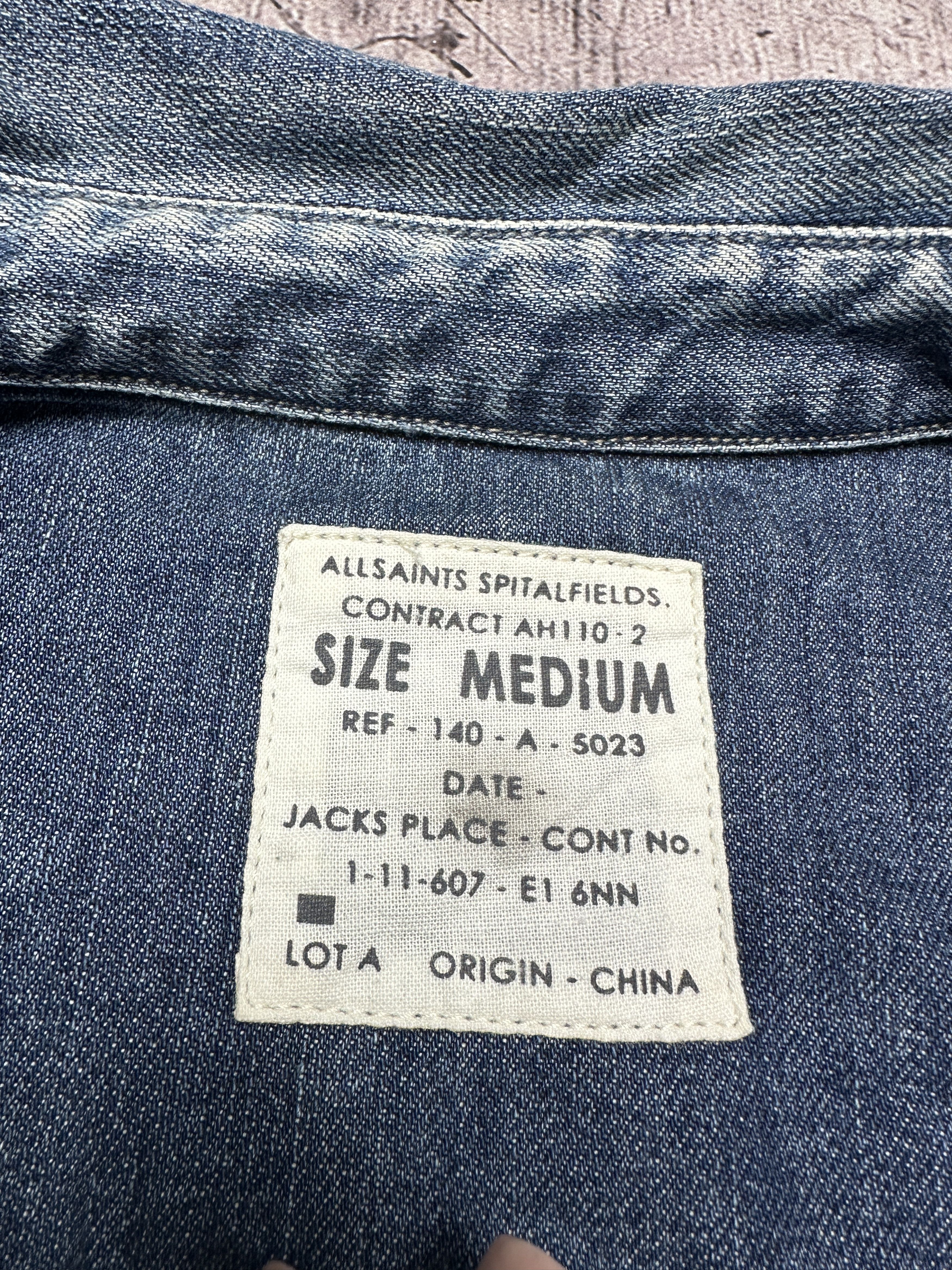 Allsaints Allsaints Mens Denim Lou Shirt Size US M / EU 48-50 / 2 - 4 Thumbnail