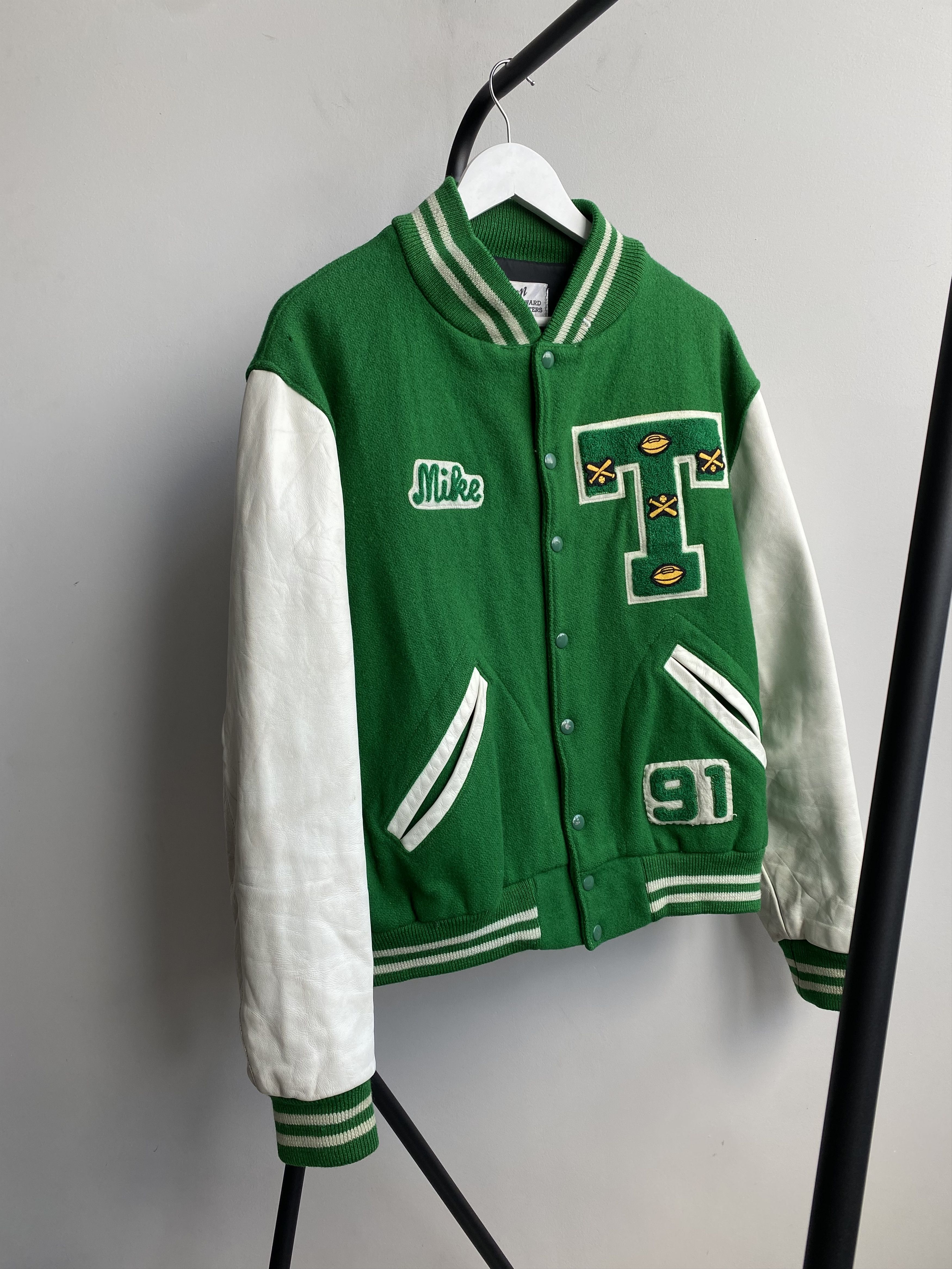 Vintage Vintage Dehen Varsity Baseball Bomber Made in USA Size US M / EU 48-50 / 2 - 2 Thumbnail