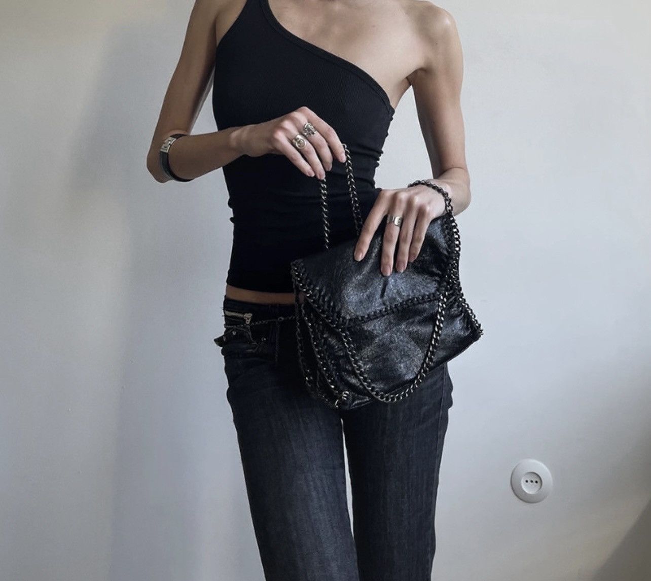 Other Shiny handbag on a metal chain, glamorous disco Size ONE SIZE - 1 Thumbnail
