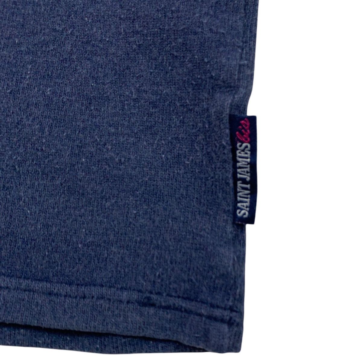 Saint James SAINT JAMES BIS Plain Navy Blue Short Sleeve Shirt Size US S / EU 44-46 / 1 - 3 Thumbnail