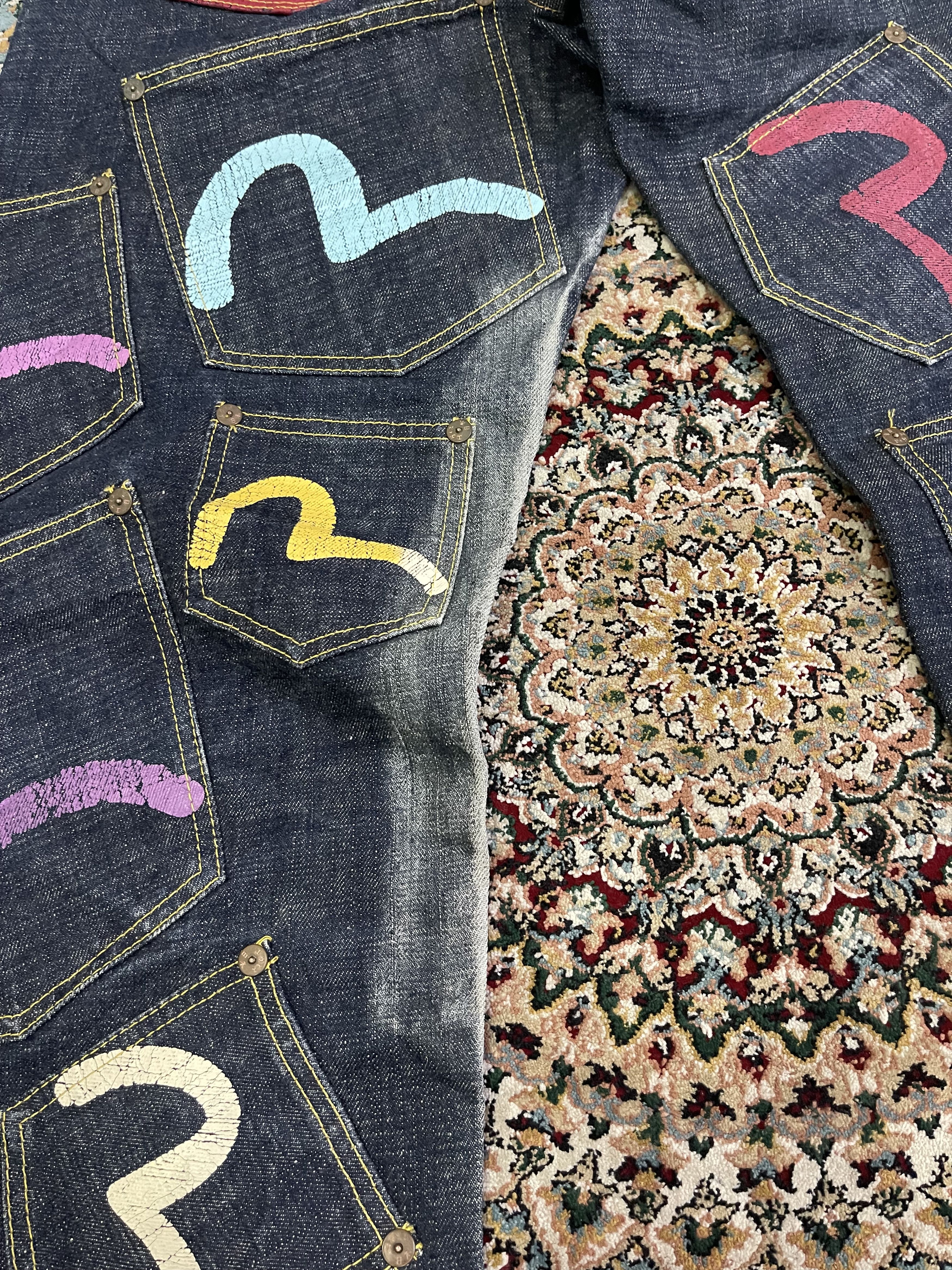 Evisu Vtg RARE Evisu Multipocket Underlicense China Selvedge sz 34 Size US 34 / EU 50 - 25 Thumbnail