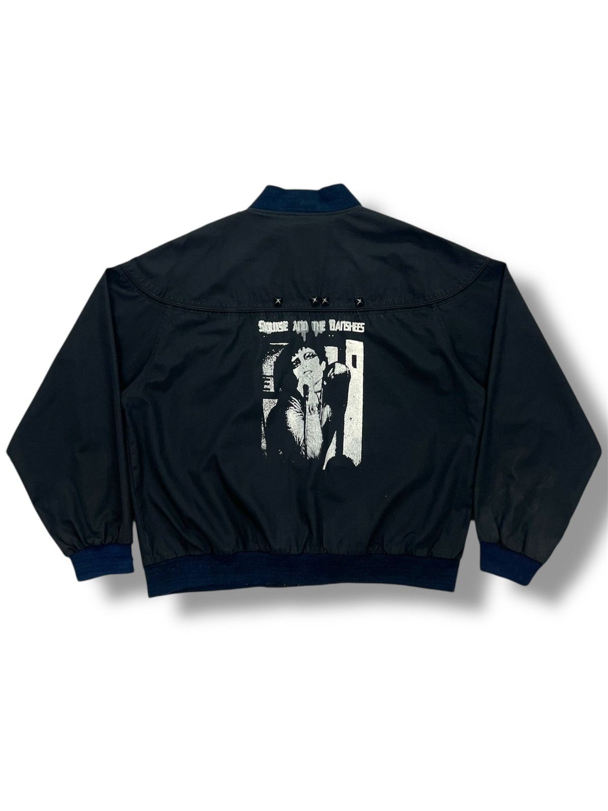 Vintage Vintage Siouxsie And The Banshees Studded Bomber Jacket Size US L / EU 52-54 / 3 - 1 Thumbnail