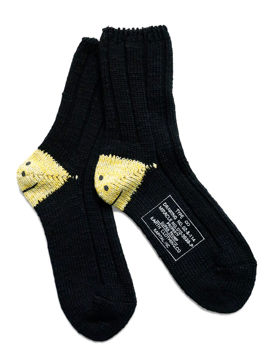 Kapital Kapital 56 MA-1 RAINBOWY HAPPY HEEL Socks Size ONE SIZE - 1 Preview