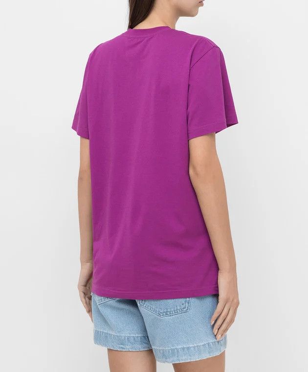Coperni o1mle0325 Logo Oversized T-Shirt in Purple Size XS / US 0-2 / IT 36-38 - 4 Thumbnail