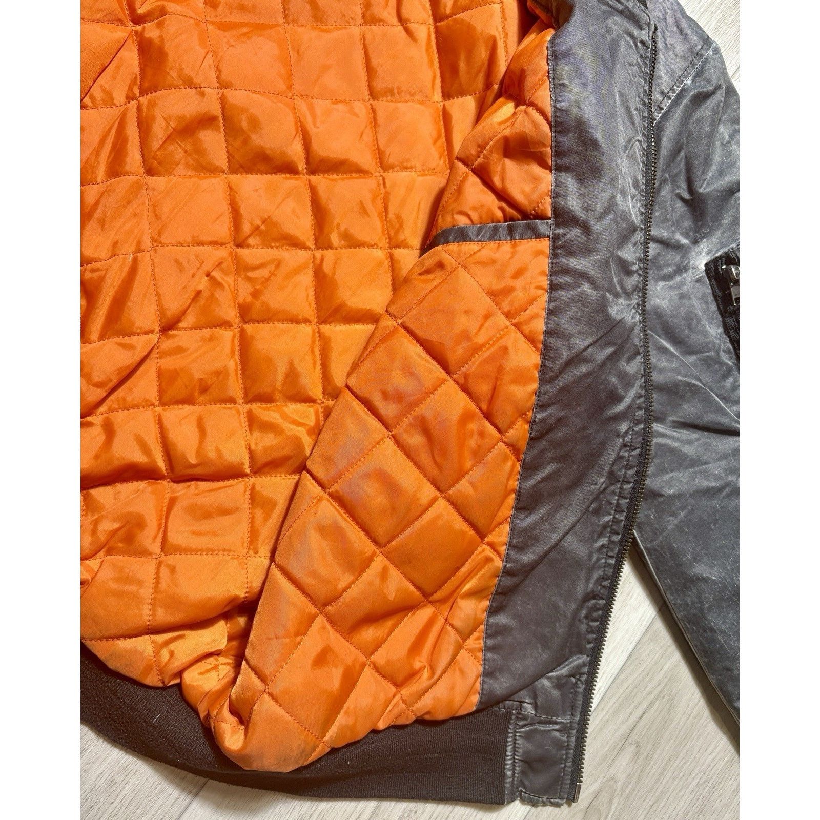 Lucky Brand Lucky Brand MA1 Flight Bomber Jacket Washed Military L Size US L / EU 52-54 / 3 - 17 Thumbnail
