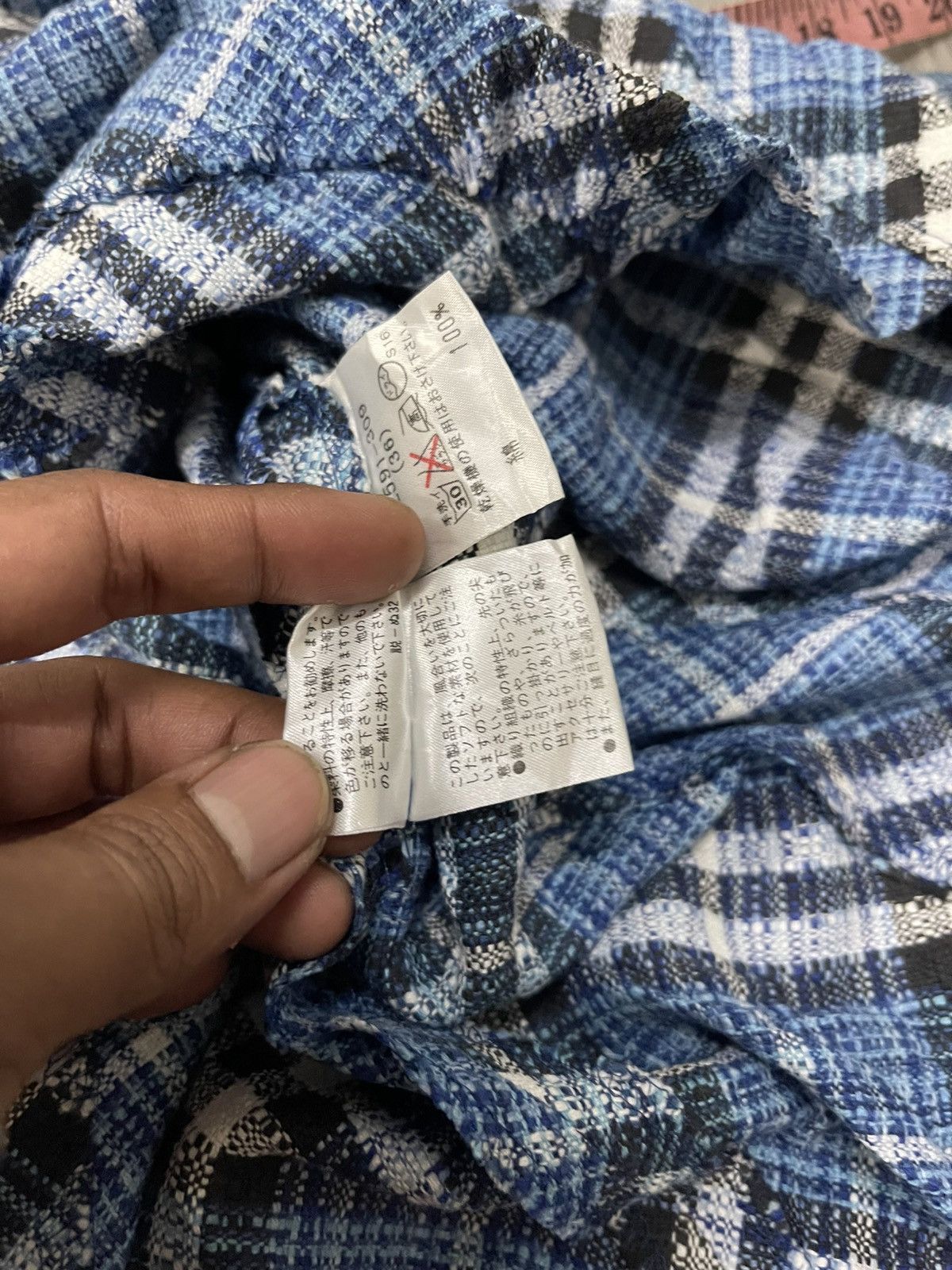 Burberry Burberry Blue Check Skirt Size 26" / US 2 / IT 38 - 8 Thumbnail