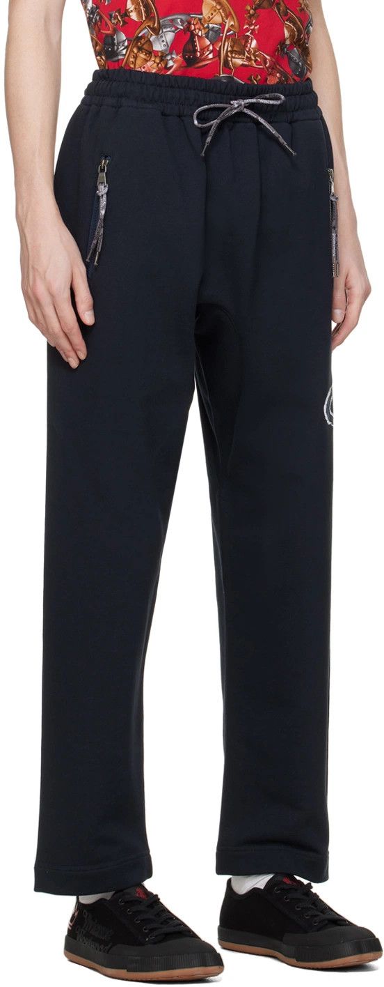 Vivienne Westwood o1y0525 Logo Jogger & Sweatpant in Midnight Blue Size US 32 / EU 48 - 2 Thumbnail