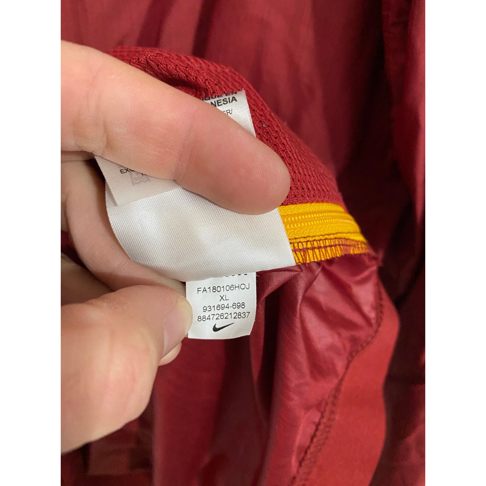 Nike Iowa State Cyclones Red Nike 1/2-Zip Windbreaker Size XL Size US XL / EU 56 / 4 - 5 Thumbnail