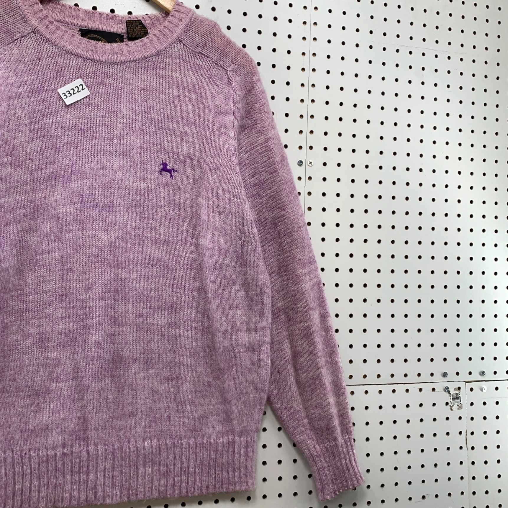 Vintage VINTAGE MEasure Up Knit Sweater Mens M Purple Acrylic Crew Neck Pullover 22.5x28 Remaining Details Size US M / EU 48-50 / 2 - 4 Thumbnail