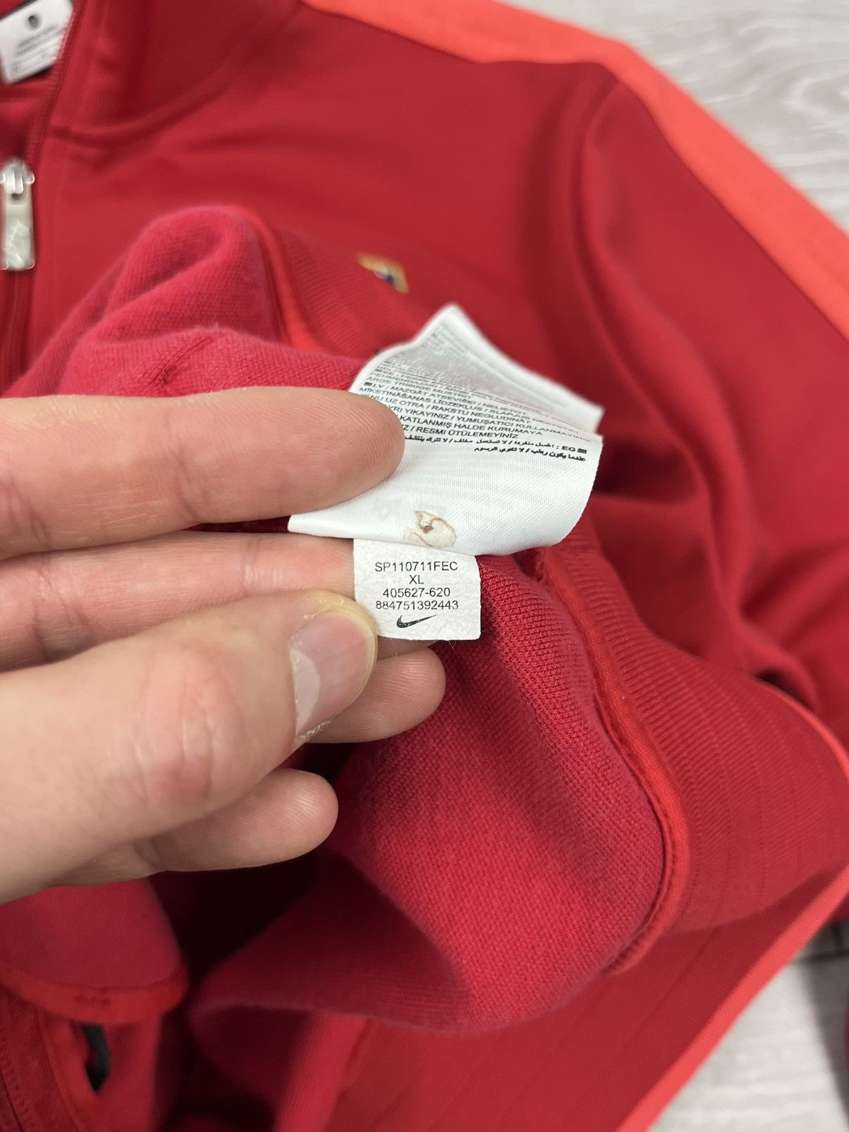 Nike Nike Arsenal 2012 Soccer Team Track Jacket Size US XL / EU 56 / 4 - 10 Thumbnail