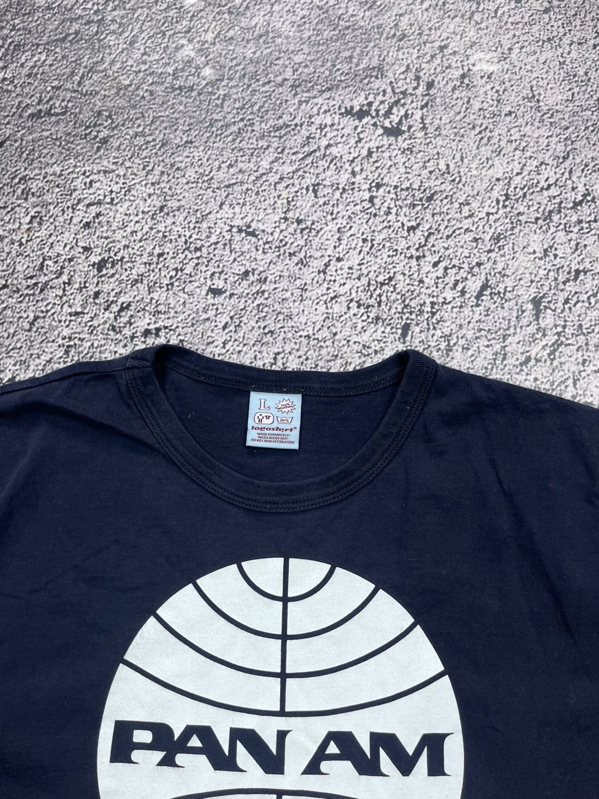 Vintage Vintage Y2K Panam navy logo t shirt size L Size US L / EU 52-54 / 3 - 5 Thumbnail