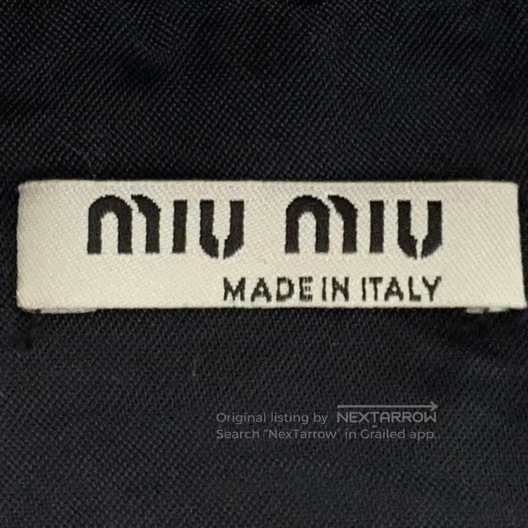 Miu Miu Miu Miu Pink Houndstooth Wool Notched Collar Single-breast Size XS / US 0-2 / IT 36-38 - 6 Thumbnail