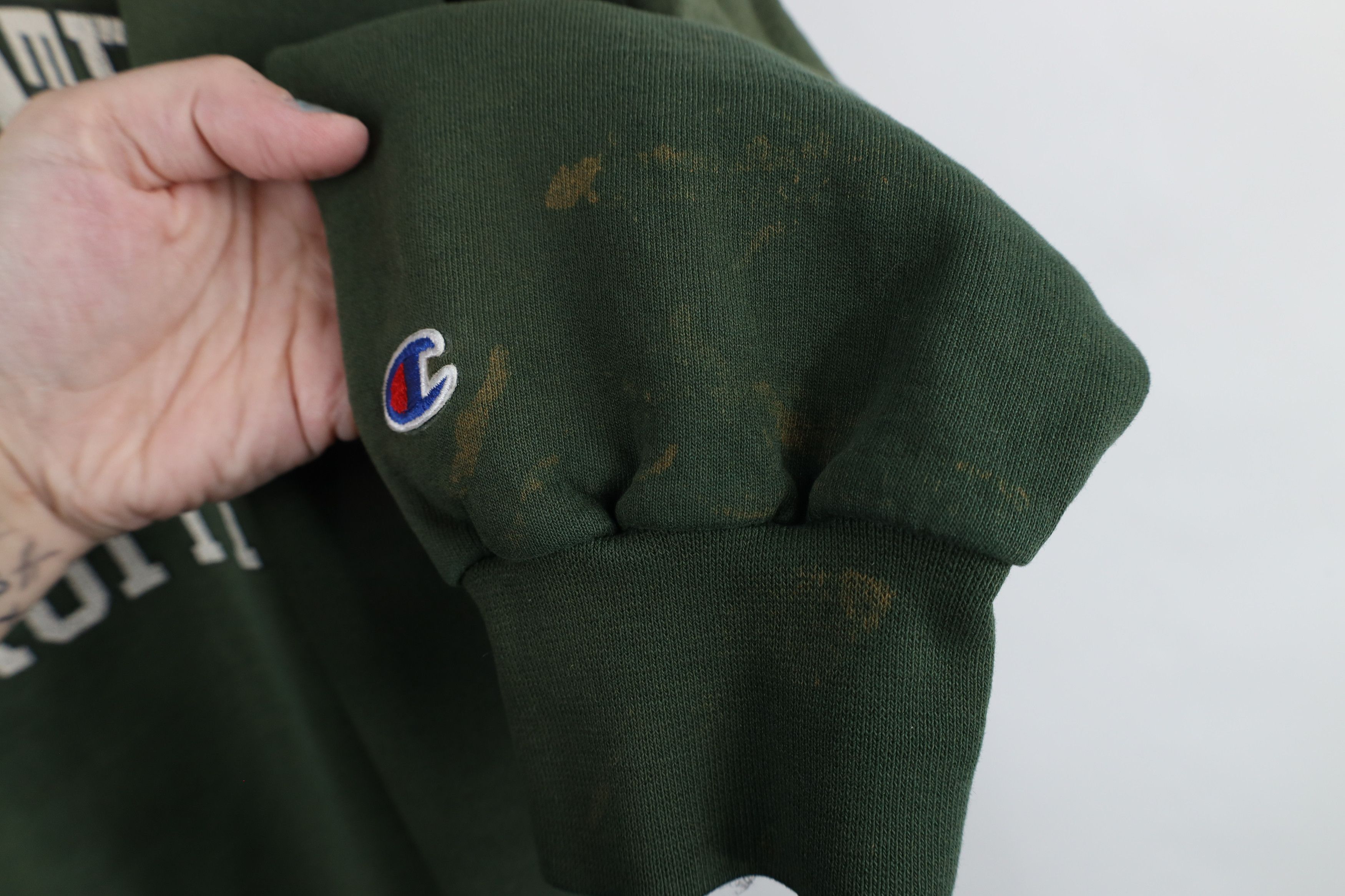 Champion × Vintage Vintage 90s Champion State University Sweatshirt Green Size US XXL / EU 58 / 5 - 9 Thumbnail