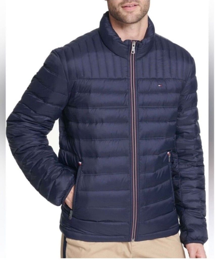 Tommy Hilfiger Tommy Hilfiger Puffer Jacket Blue Red Zip Snap Fleece Lined Size US S / EU 44-46 / 1 - 1 Thumbnail