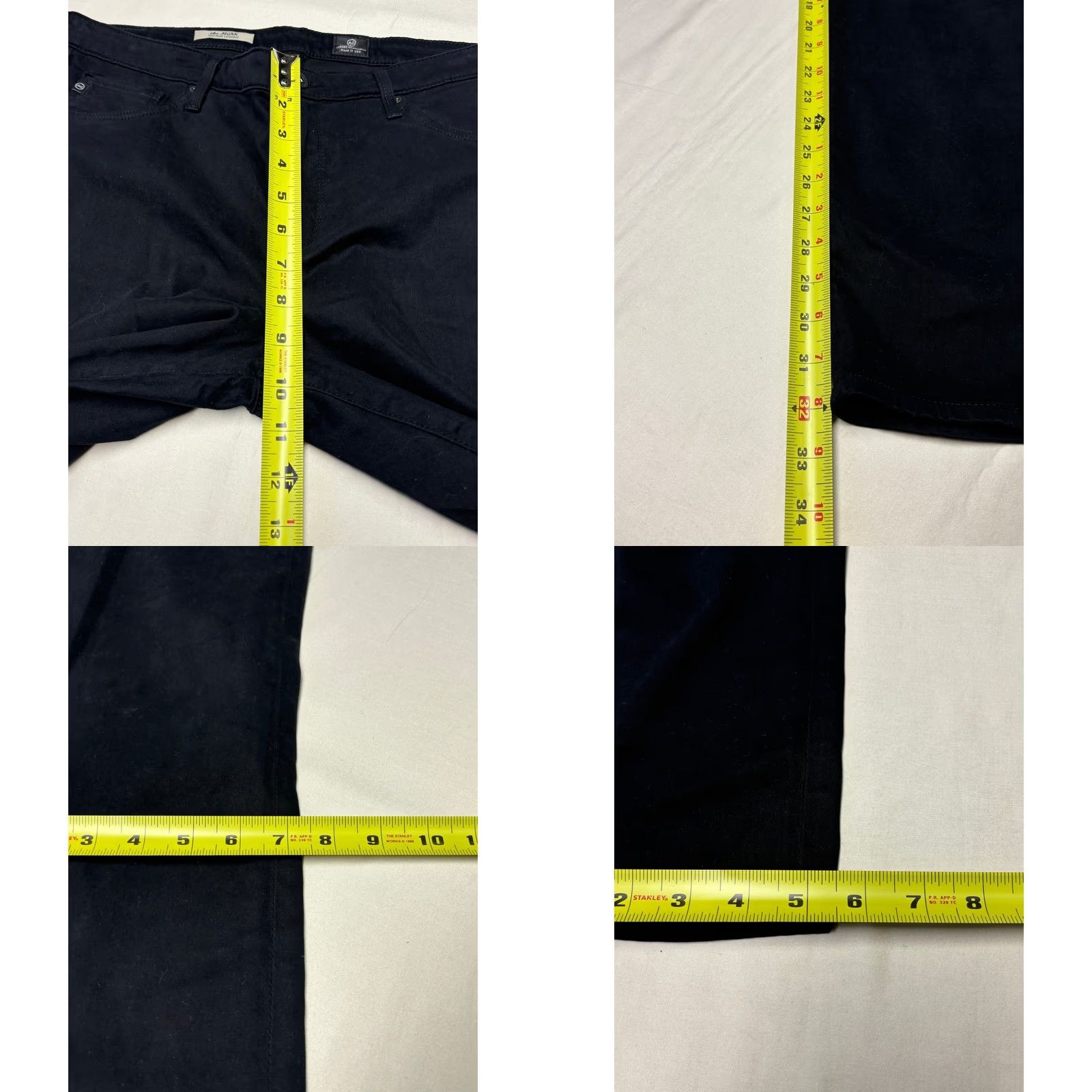Vintage VINTAGE? No. AG Adriano Goldschmied The Middi Jeans Black 32R L32 Mid-Rise Slim 5-Pocket Vintage: No Size 24" / US 00 / IT 34 - 9 Thumbnail
