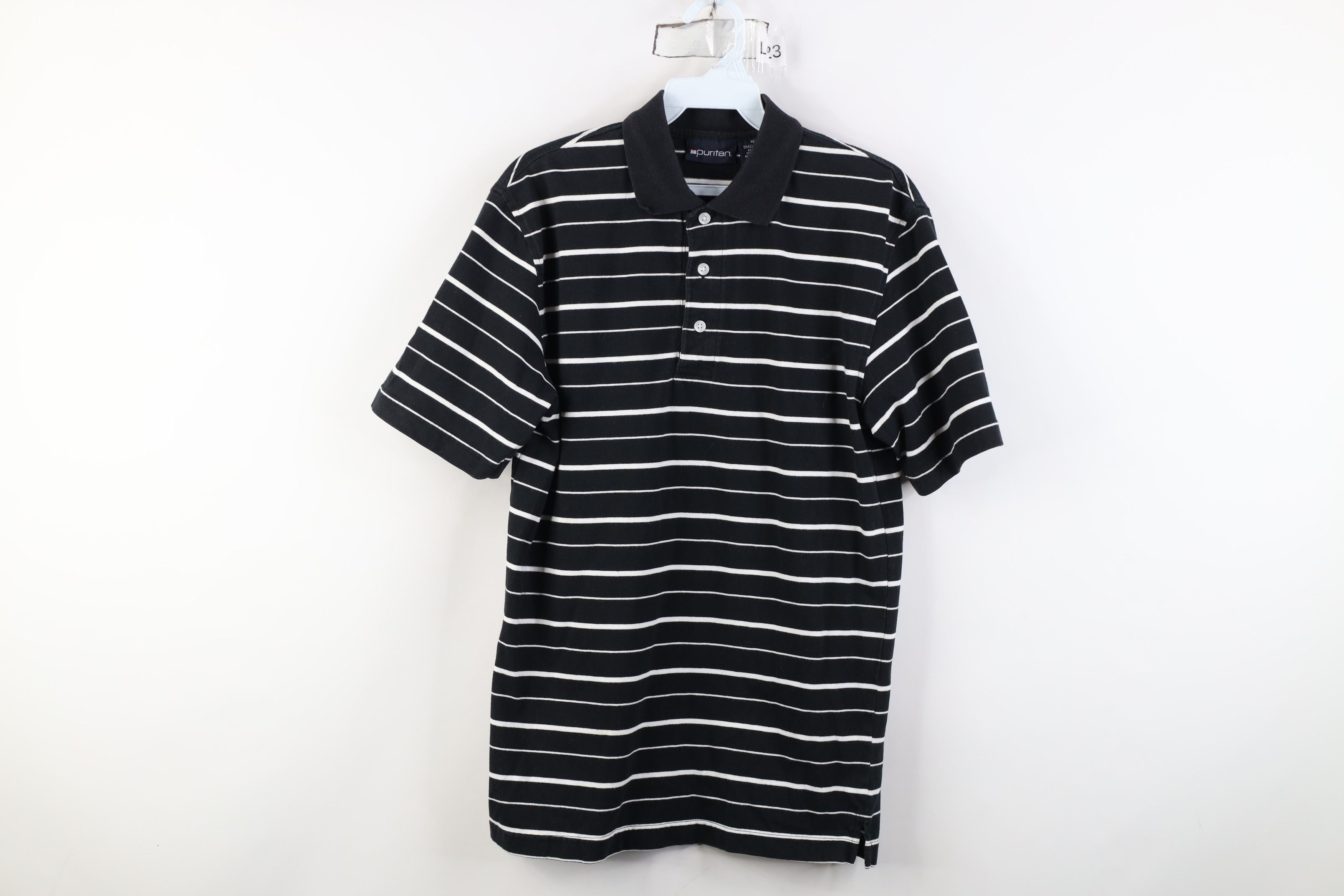Vintage Vintage 90s Streetwear Collared Golf Polo Shirt Black Size US S / EU 44-46 / 1 - 1 Thumbnail