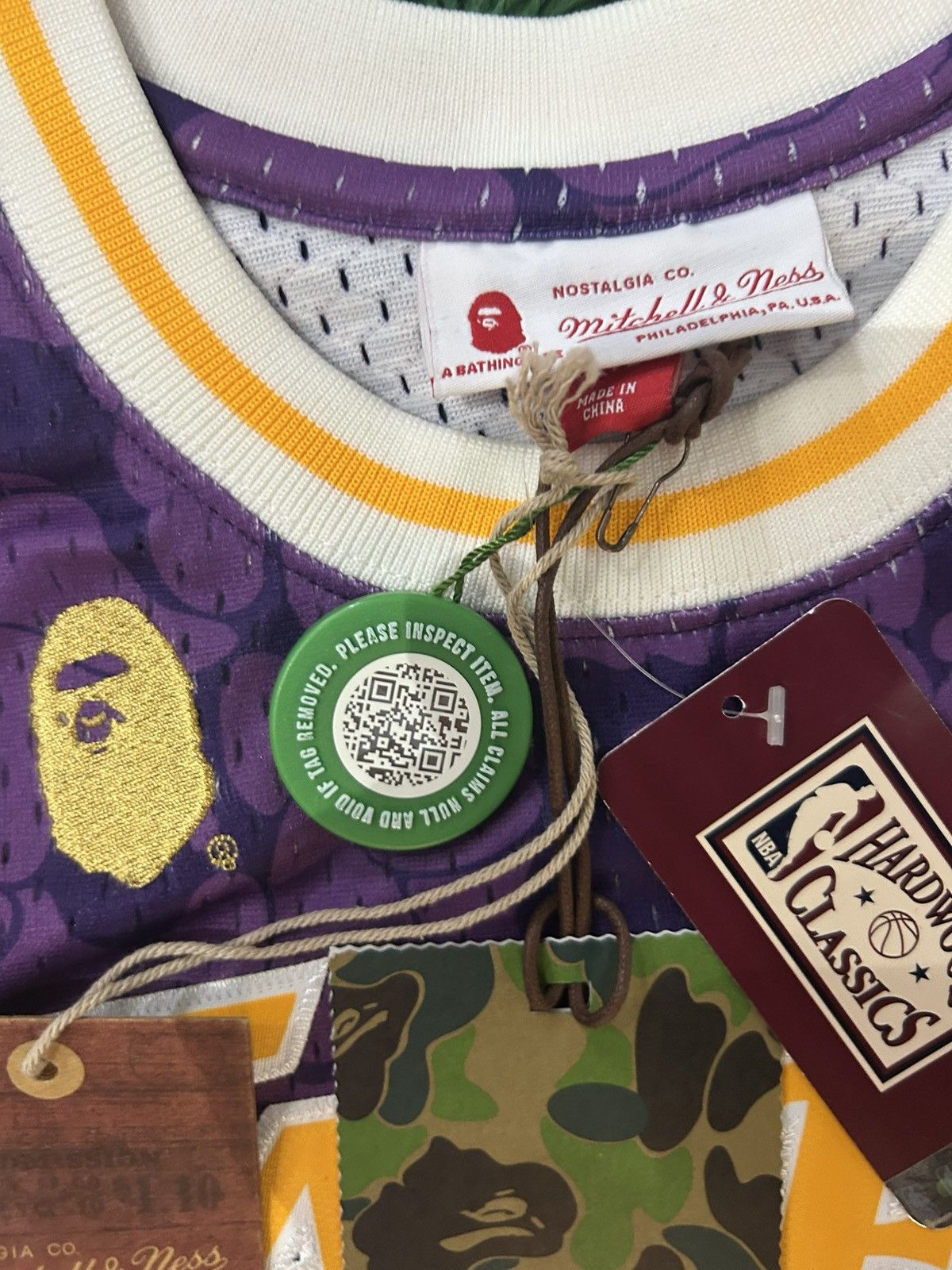 Bape × Mitchell & Ness × NBA Bape Laker Jersey Size US M / EU 48-50 / 2 - 10 Thumbnail