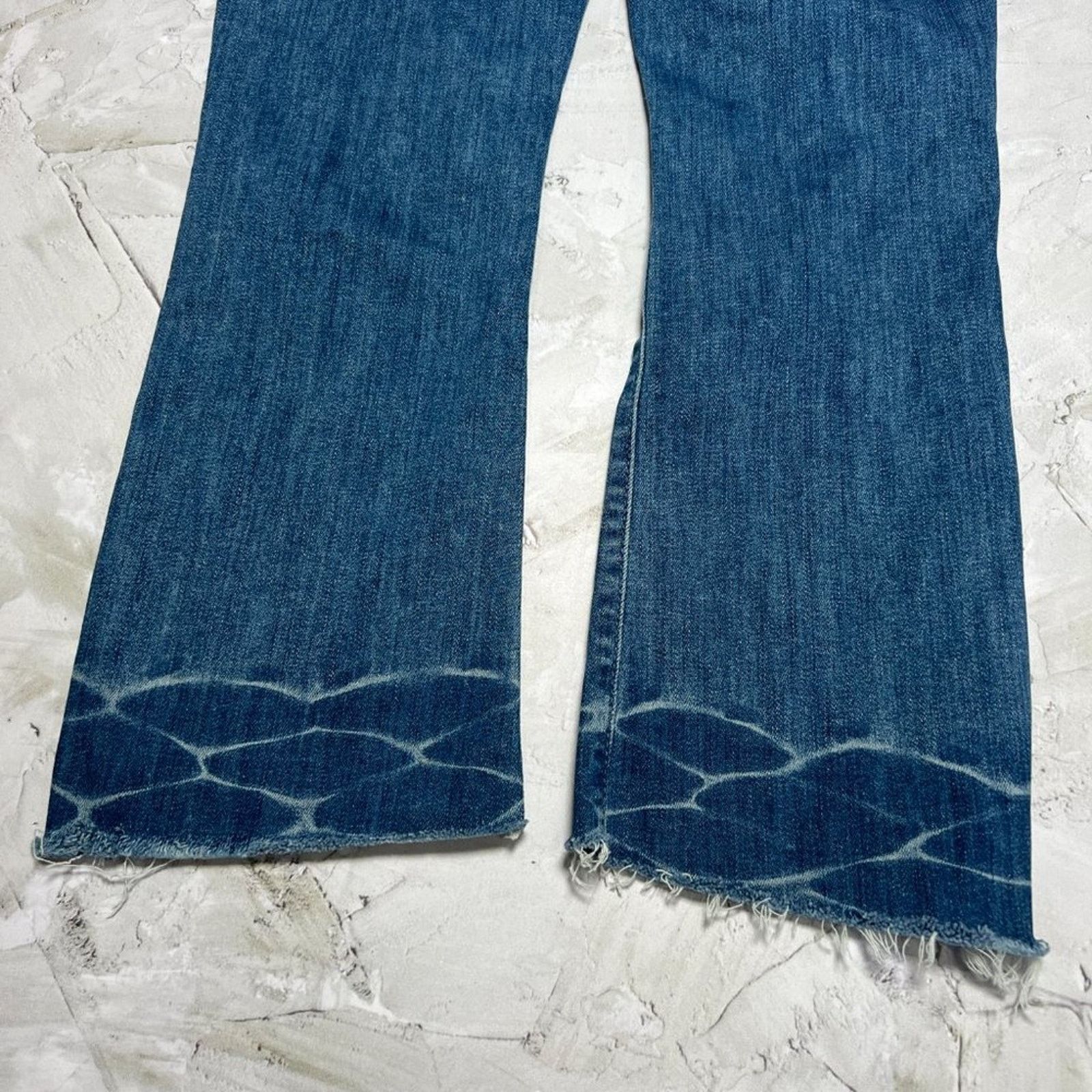 MOTHER MOTHER Insider Crop Step Fray Jeans 26 Naughty Distressed Size 26" / US 2 / IT 38 - 8 Thumbnail