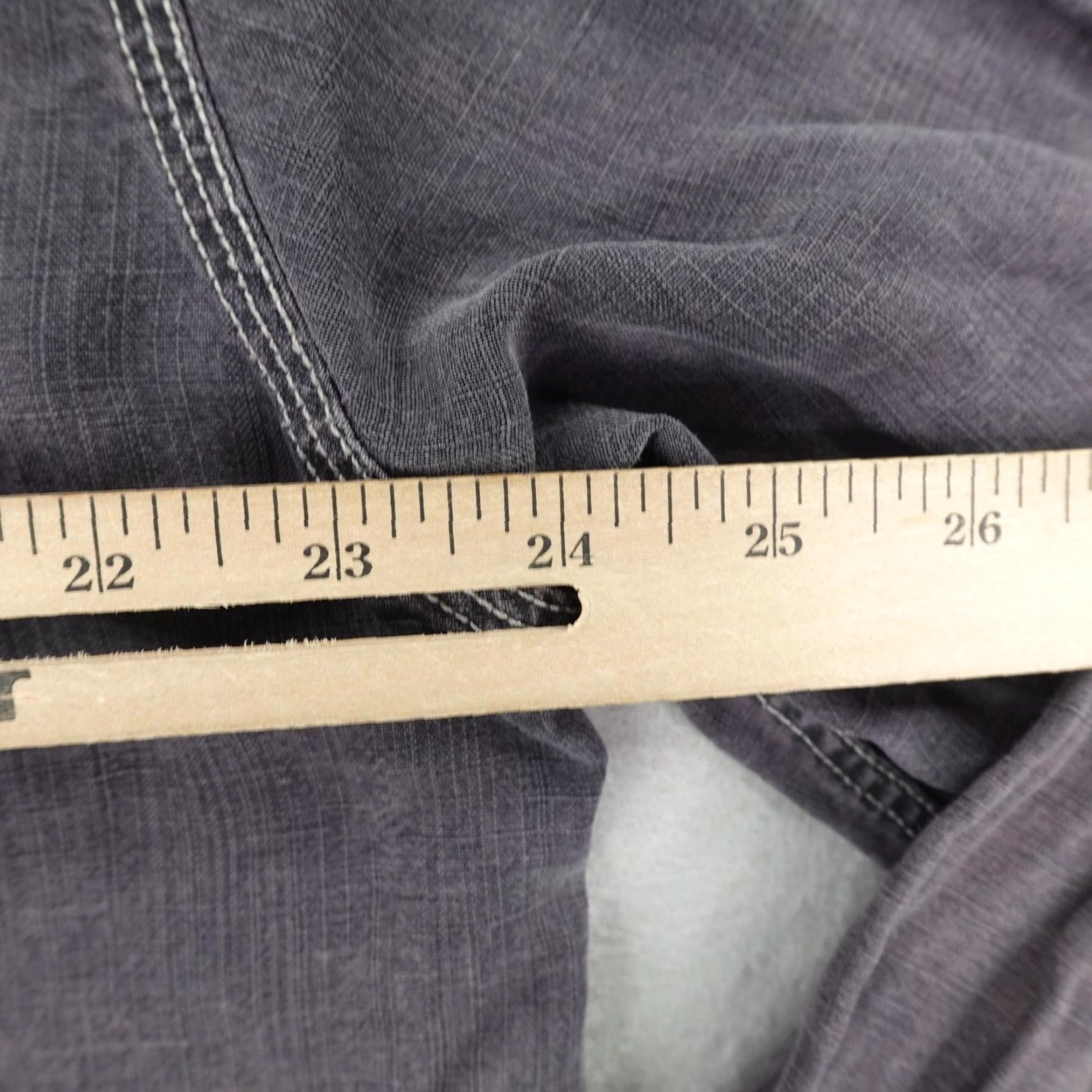 Carbon2Cobalt Carbon2Cobalt Button-Up Shirt Mens Large Gray Long Sleeve Tencel Linen Blend Casual Workwear Size US L / EU 52-54 / 3 - 6 Thumbnail