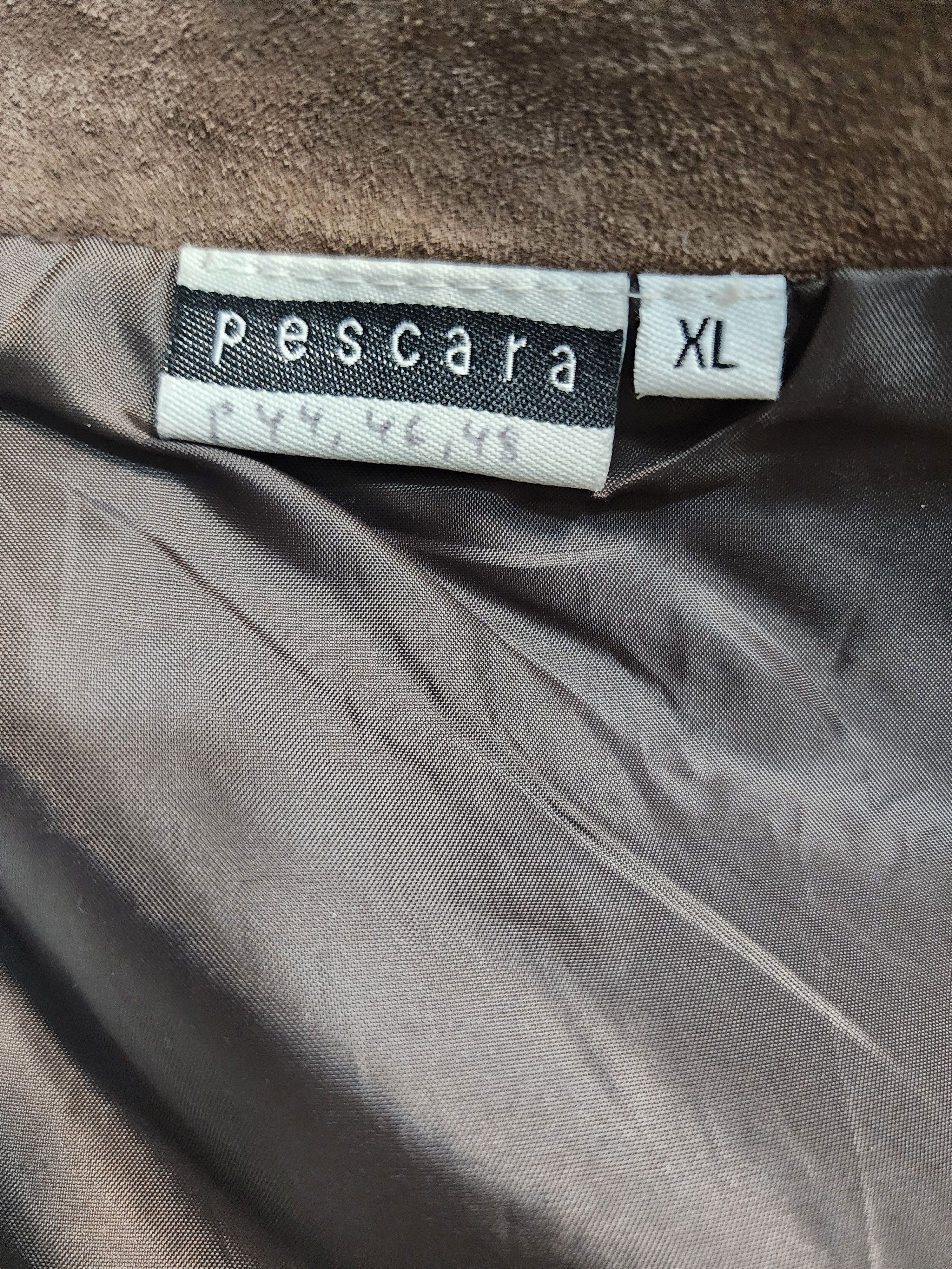 Genuine Leather Brown Suede Leather Skirt: 37" Waist Size 37" - 8 Thumbnail