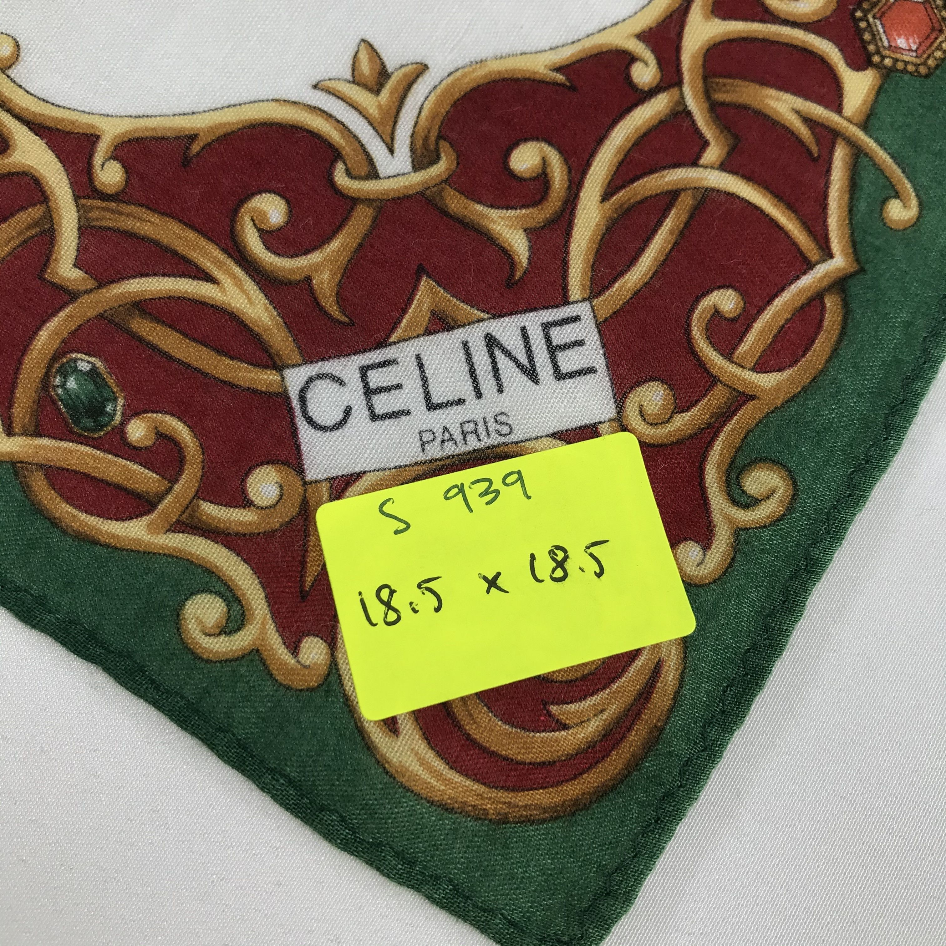Celine × Vintage Celine Bandana / Handkerchief / Neckerchief - S939 Size ONE SIZE - 5 Thumbnail