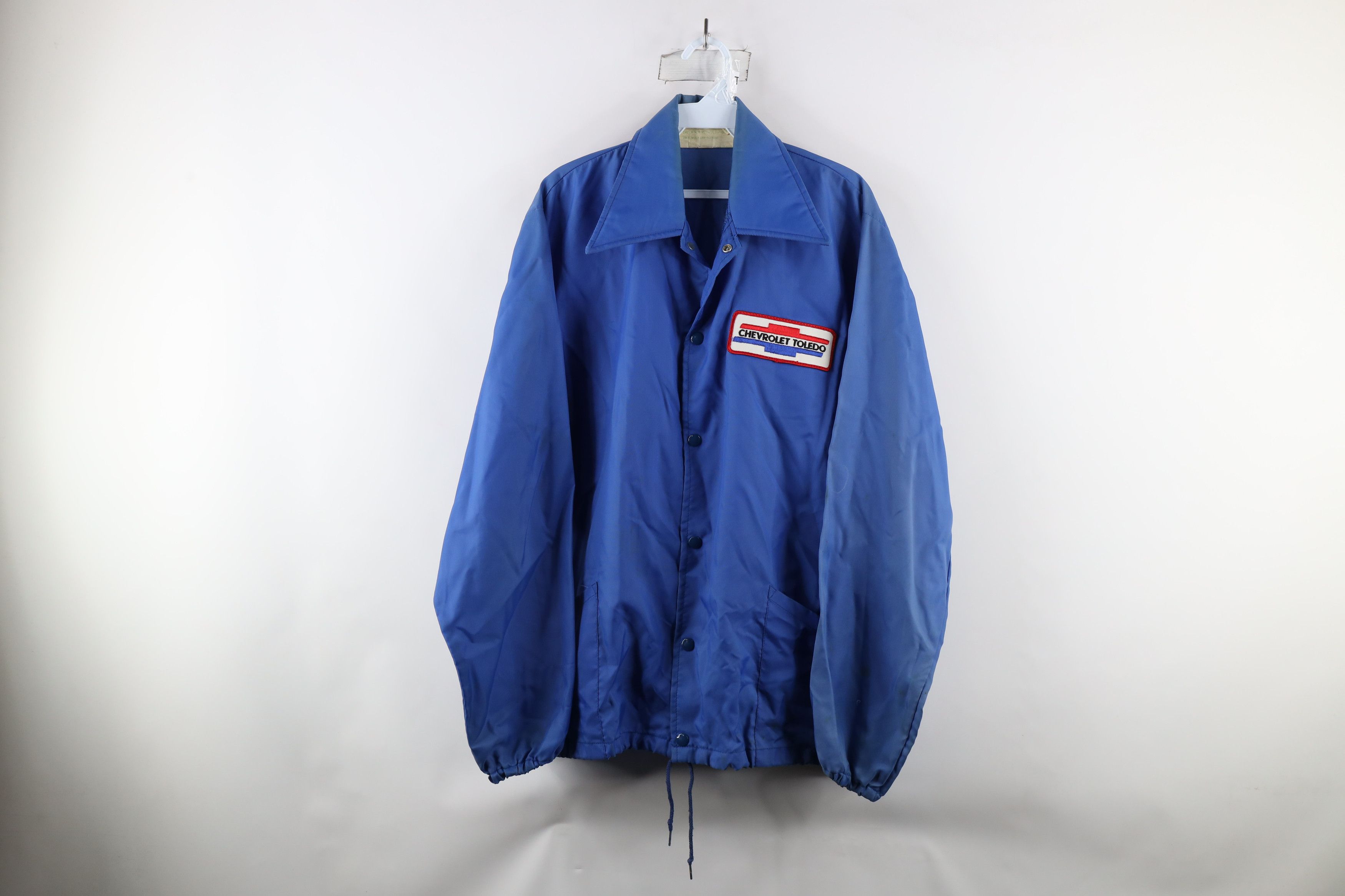 Vintage Vintage 70s Chevrolet Toledo Coach Coaches Jacket Blue USA Size US L / EU 52-54 / 3 - 1 Thumbnail