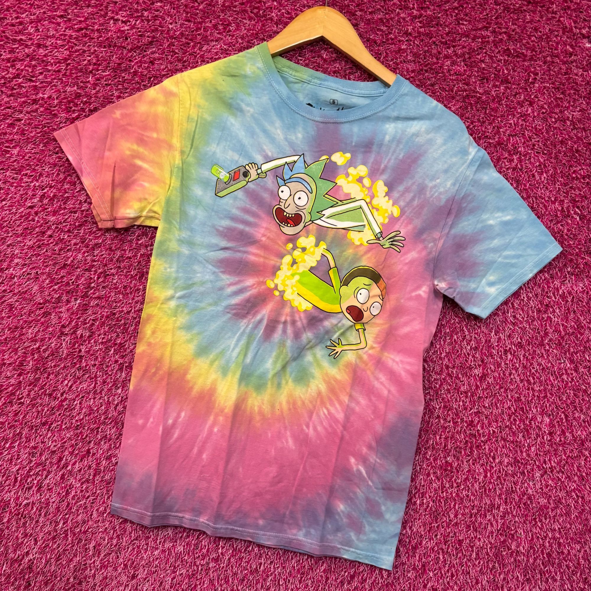 Ripple Junction Rick and Morty Portal Tie Dye T-Shirt Small Size US S / EU 44-46 / 1 - 3 Thumbnail