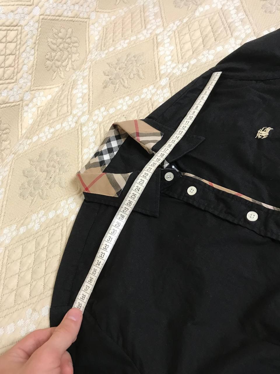 Burberry 🔥 Vintage Burberry Nova Check Black Button Up Shirt Size M / US 6-8 / IT 42-44 - 11 Thumbnail