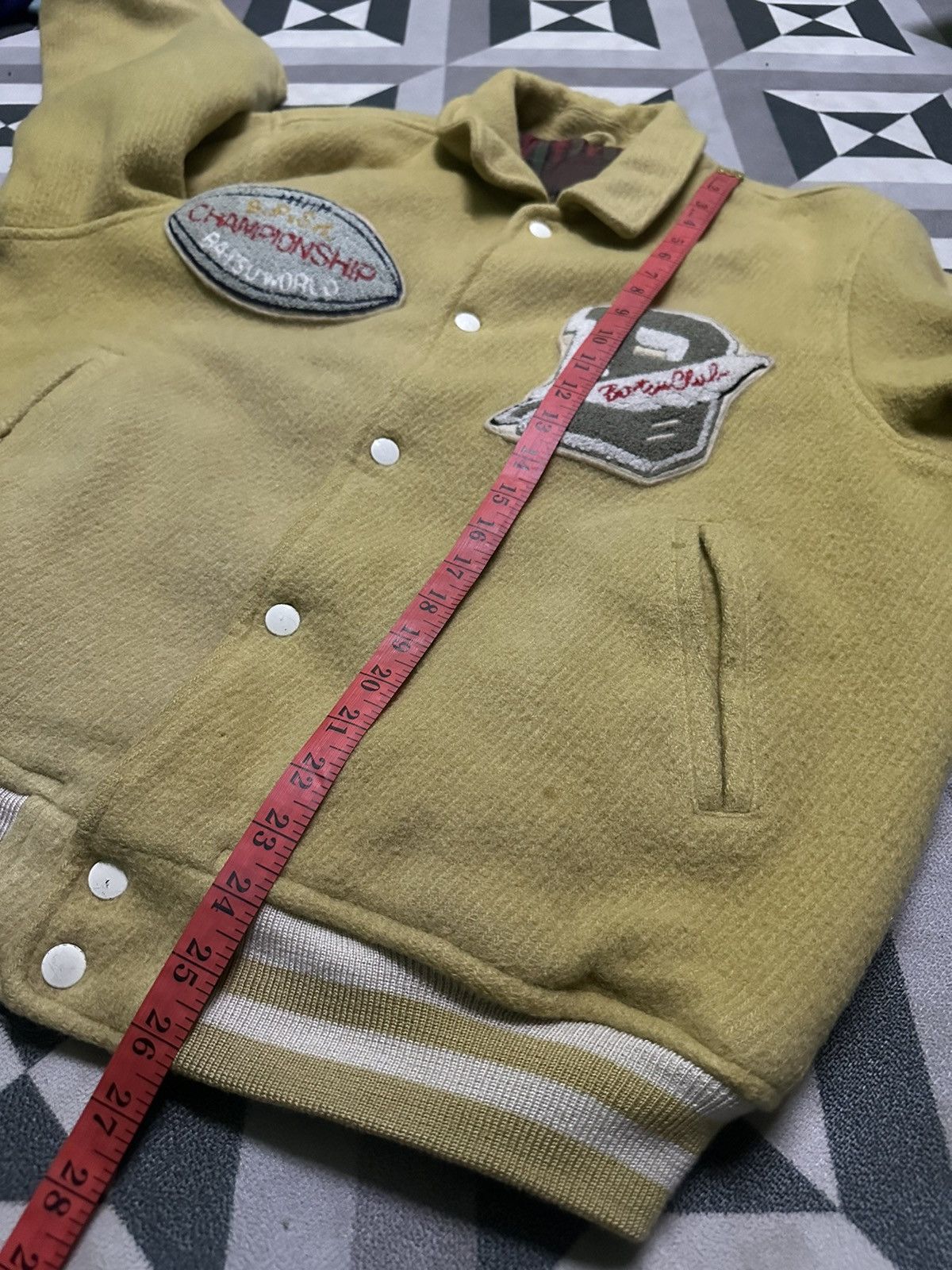 Vintage Men’s Bat-su championship football wool varsity jacket Size US M / EU 48-50 / 2 - 13 Thumbnail
