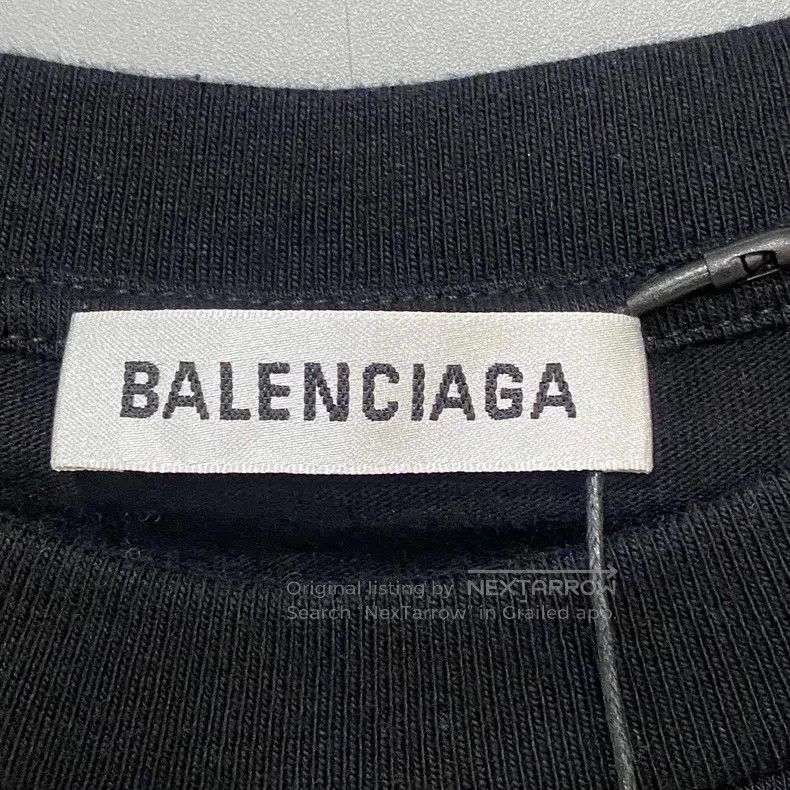 Balenciaga Balenciaga Eco-friendly Printed Logo Short Sleeve Size US S / EU 44-46 / 1 - 4 Thumbnail