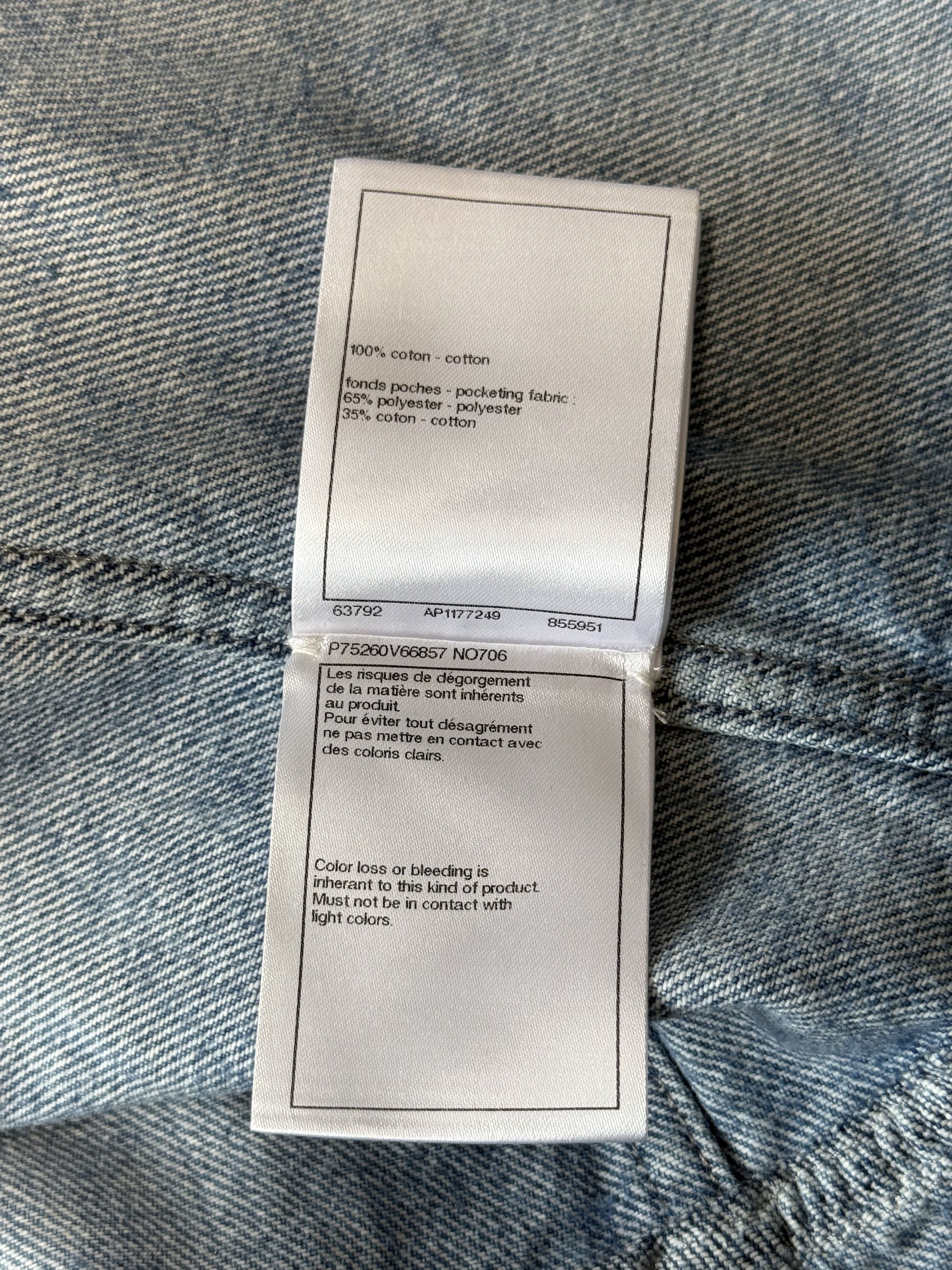 Chanel Chanel 23A CC Camelia Peplum Denim Jacket 34 Size XS / US 0-2 / IT 36-38 - 16 Thumbnail