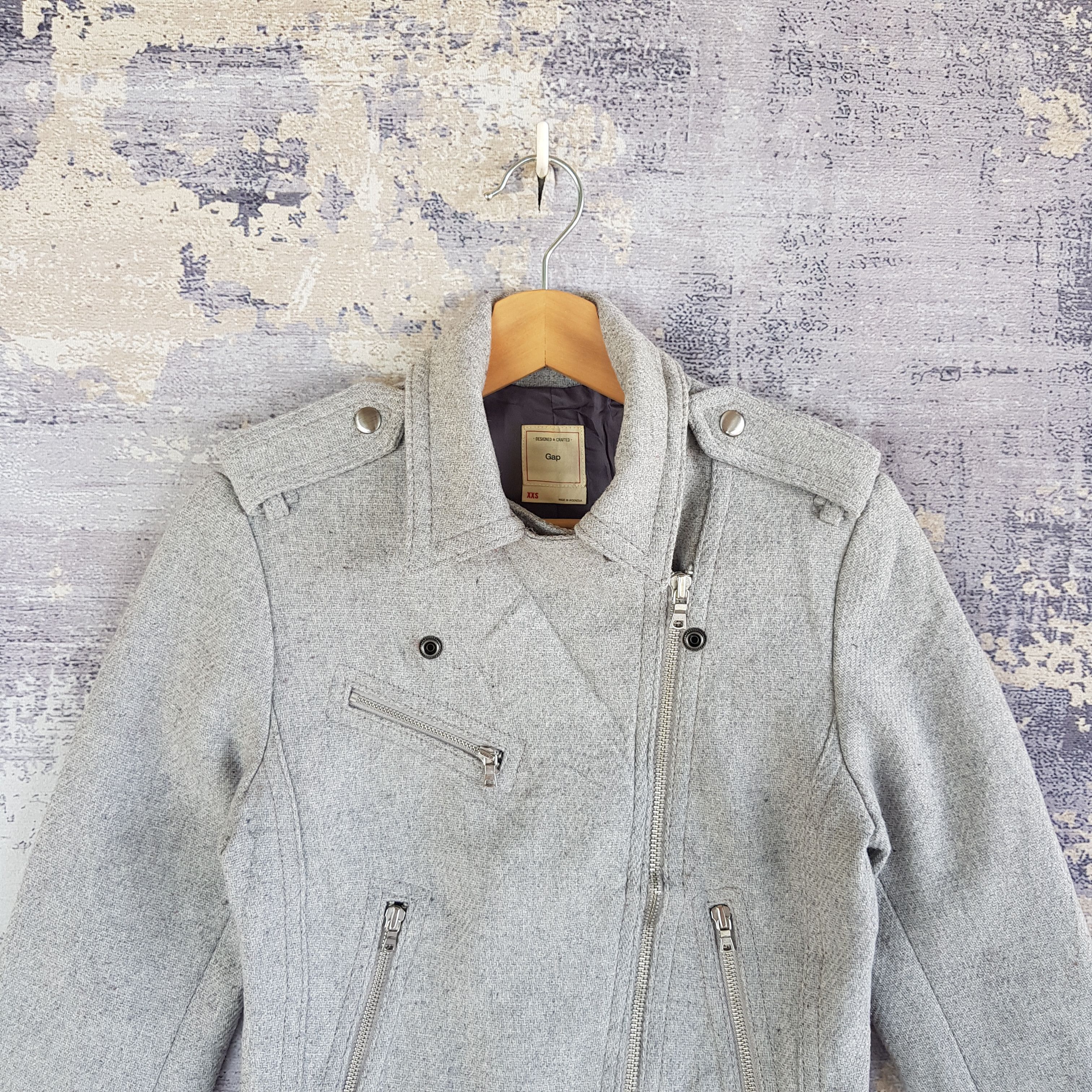 Seditionaries × Vintage Seditionaries Y2K GAP Punk Jacket GAP Wool Jackets Size XS / US 0-2 / IT 36-38 - 4 Thumbnail