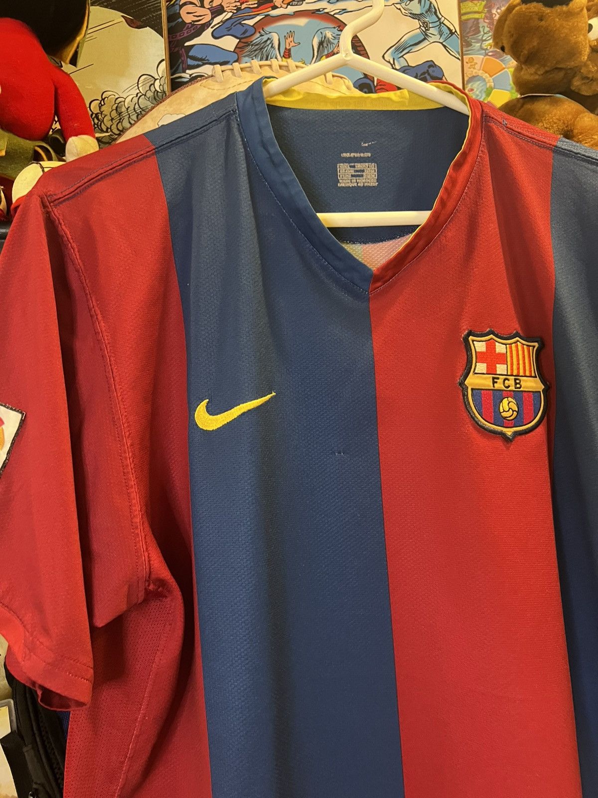 Nike Nike Barcelona 2006-2007 Home Soccer Jersey Size US L / EU 52-54 / 3 - 4 Thumbnail