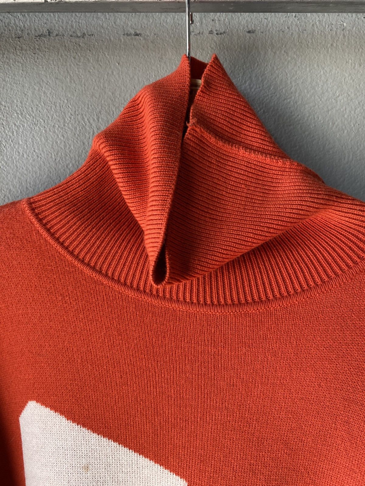 Gosha Rubchinskiy ГОША РУБЧИНСКИЙ Orange Logo Turtleneck Size S / US 4 / IT 40 - 4 Thumbnail