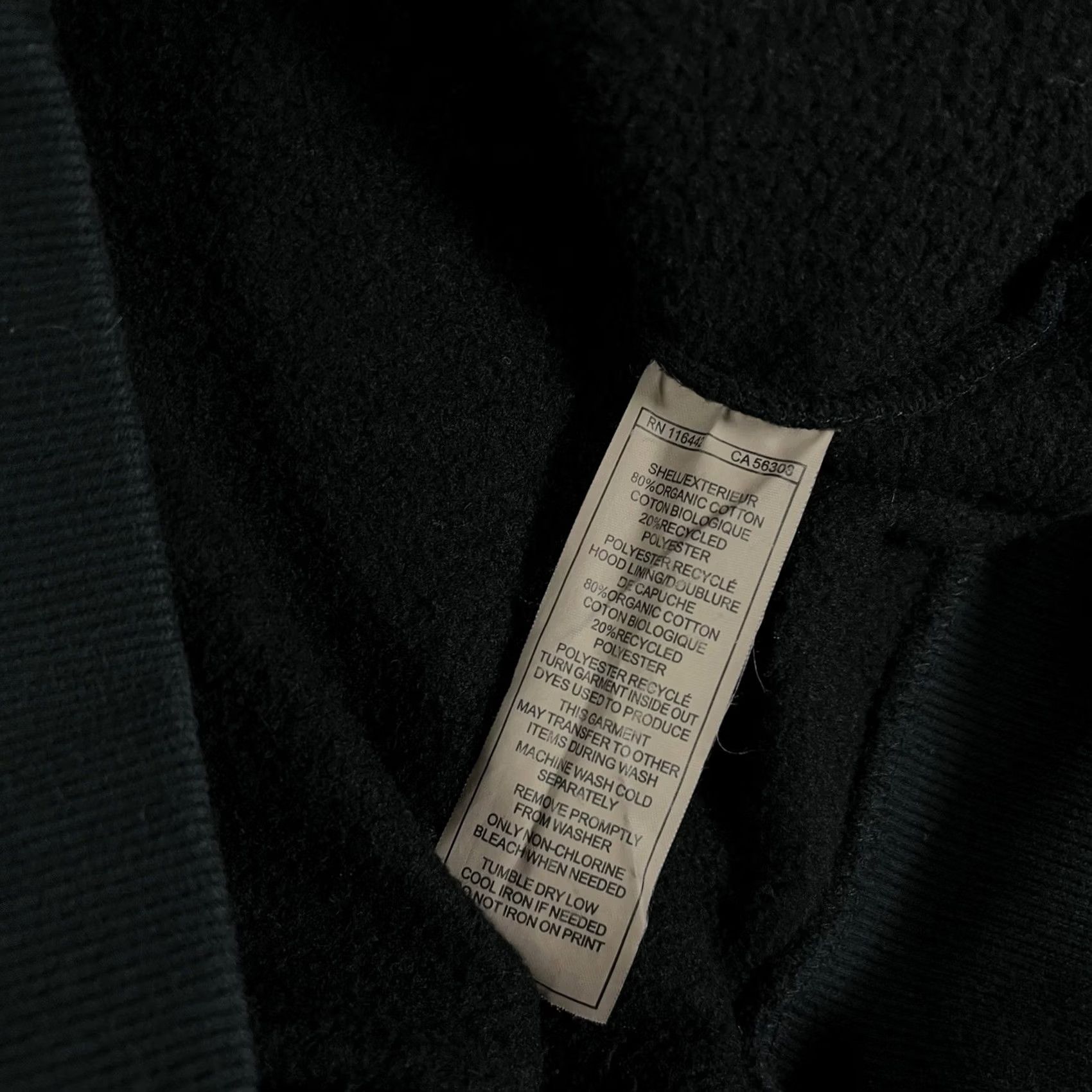 Vintage Fundamentals Hoodie Mens S Black Ombre Wash Pullover Sweatshirt Pockets 90s Grunge Outdoor All Seasons Oversized Logo Regular Fit Size US S / EU 44-46 / 1 - 4 Thumbnail