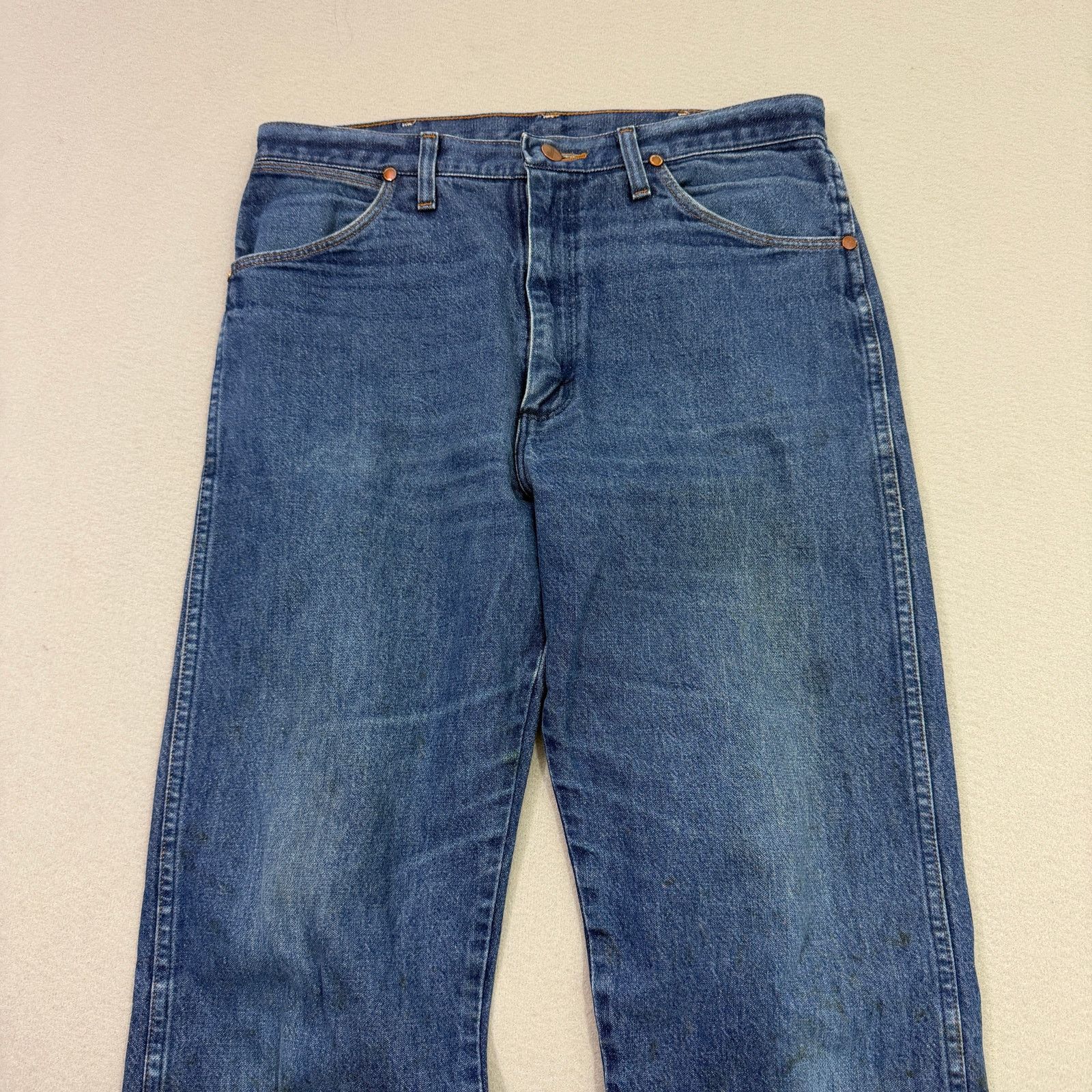 Wrangler Vintage Wrangler Jeans Men's 34x36 Blue 13MWZ Cowboy Cut 90s Size US 34 / EU 50 - 2 Thumbnail
