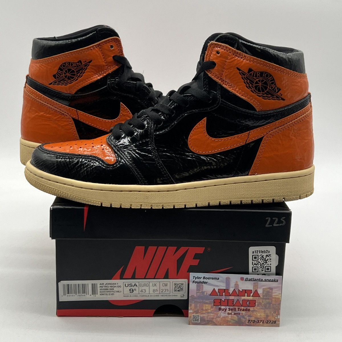 Nike Air Jordan 1 high shattered backboard 3.0 Size US 9.5 / EU 42-43 - 1 Thumbnail