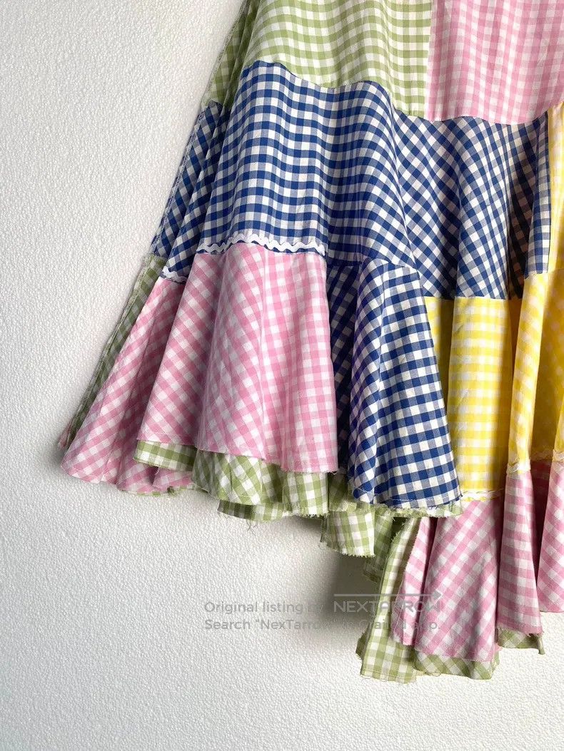 Comme des Garcons Comme Des Garcons size M Dual hem multicolored plaid patch Size 23" - 4 Thumbnail