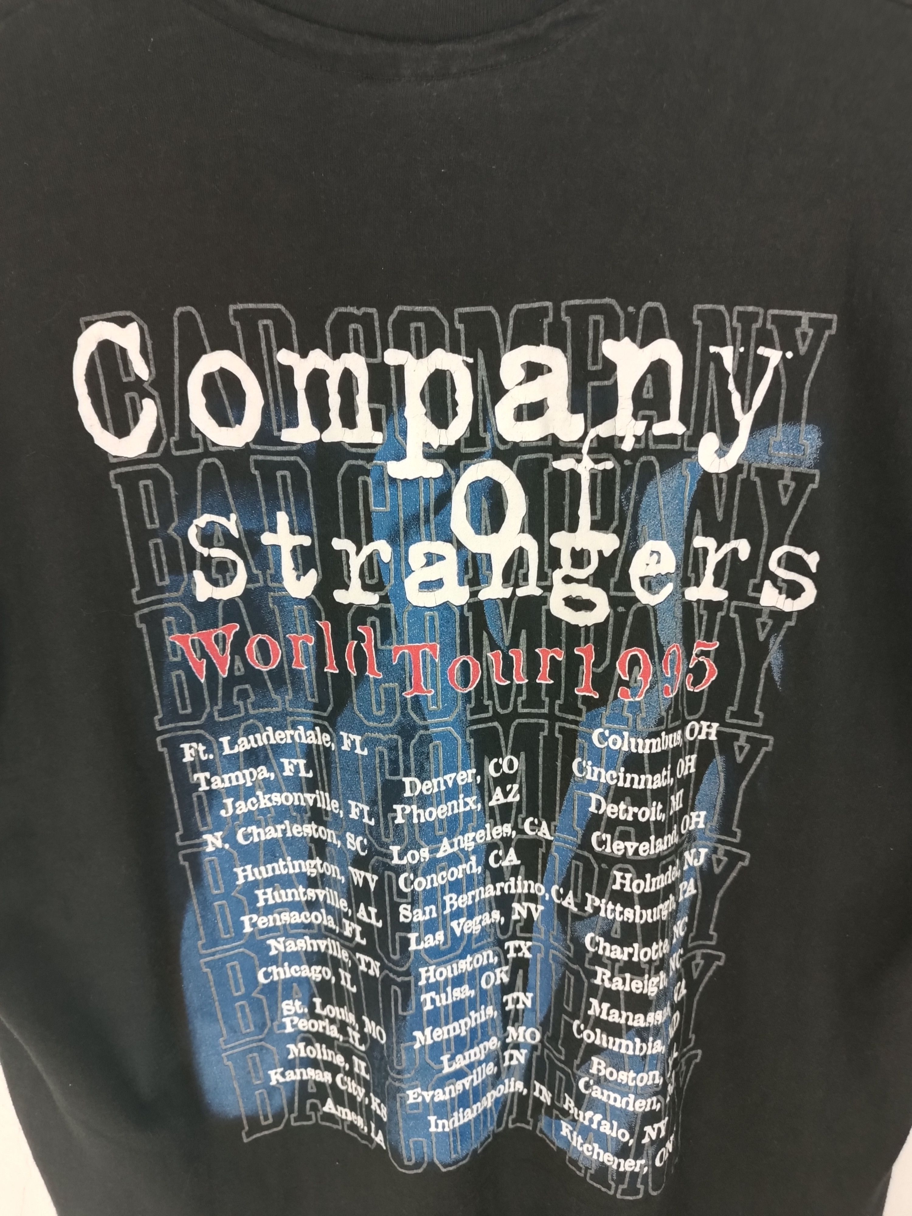 Band Tees VINTAGE '95 FADED BAD COMPANY WORLD TOUR (boston lynyrd led) Size US L / EU 52-54 / 3 - 16 Thumbnail