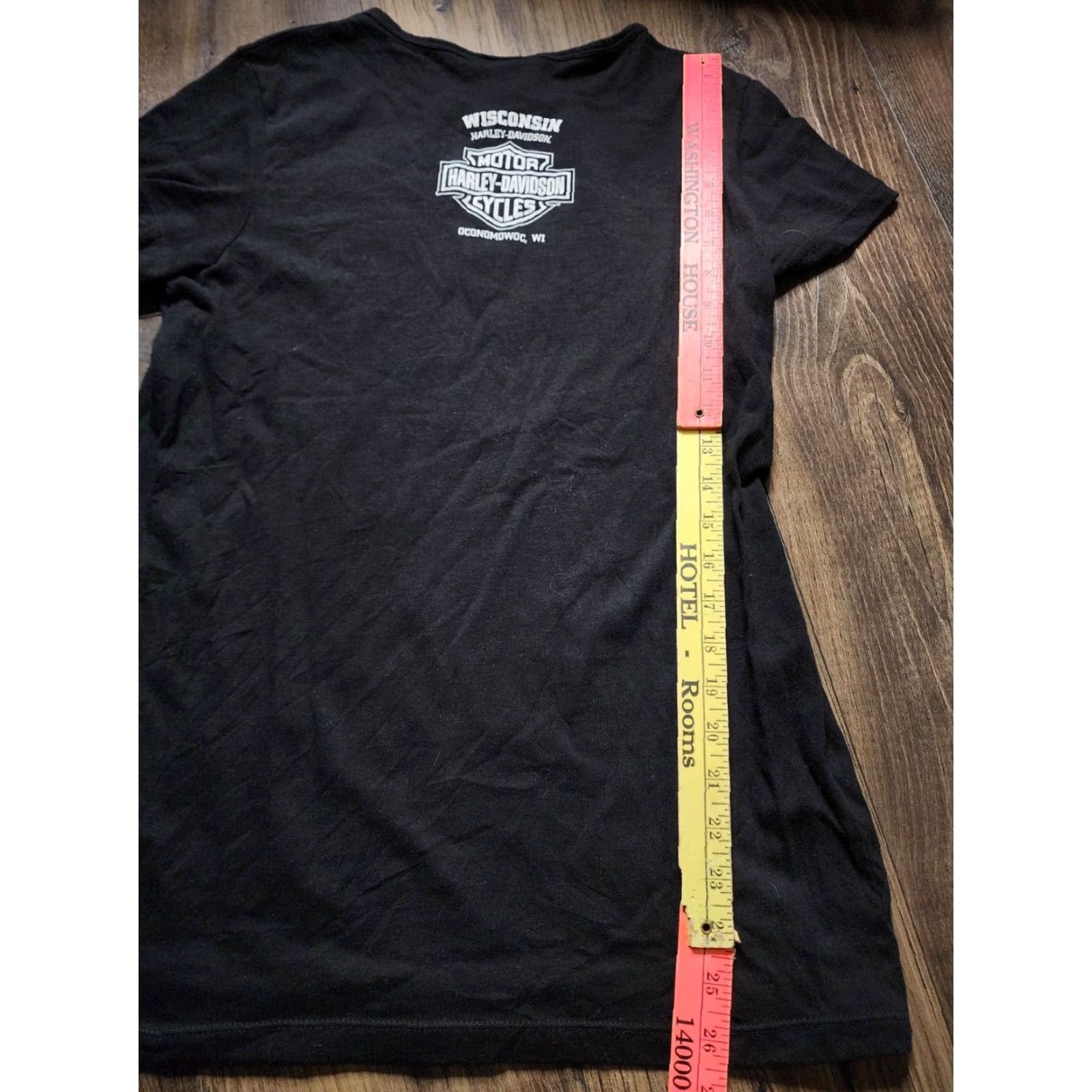 Harley Davidson Harley Davidson Wisconsin Double Sided T Shirt Womens XL Black Size XL / US 12-14 / IT 48-50 - 4 Thumbnail