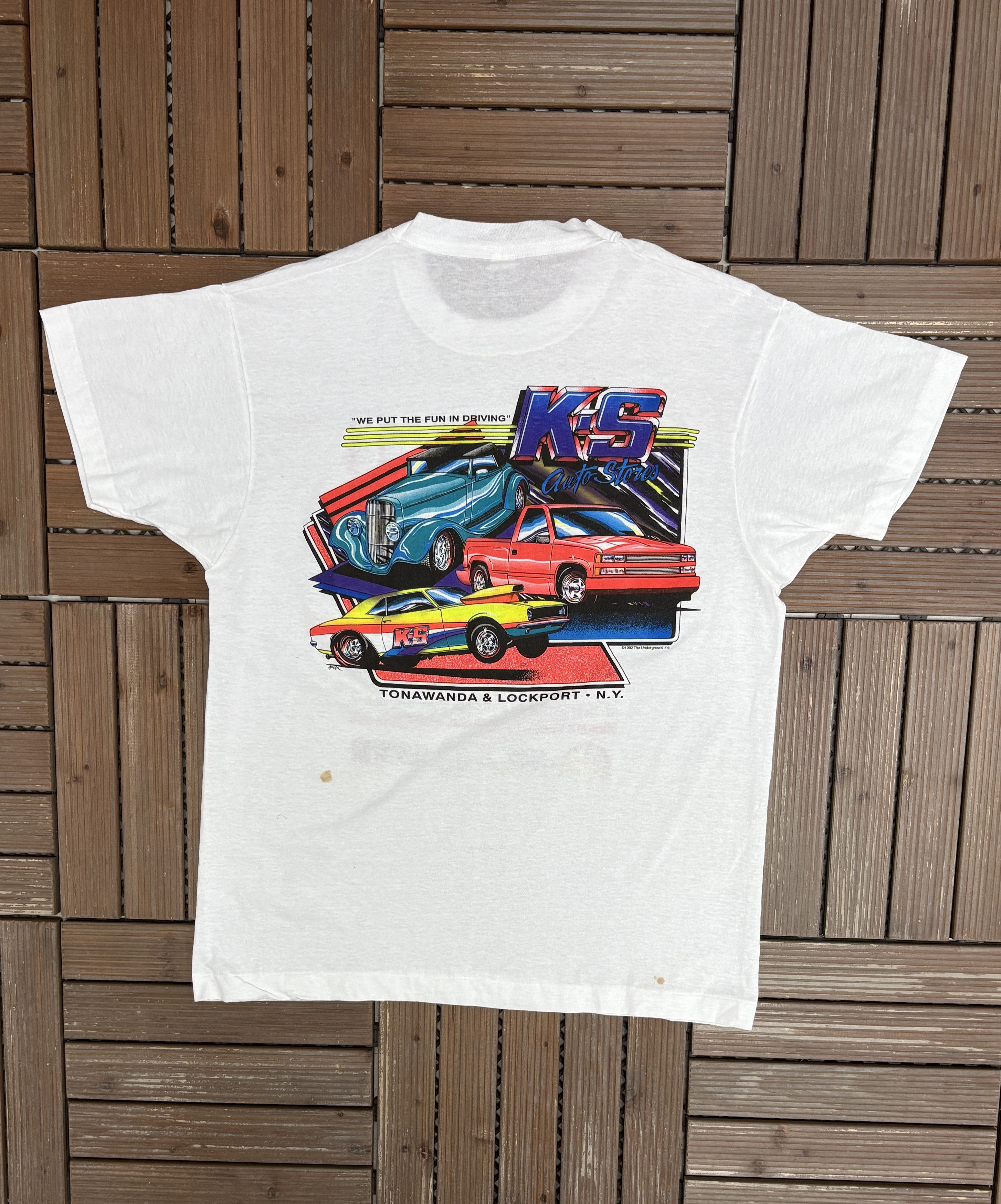 Vintage Niagara '94 Auto Swap Car Shows Vintage White T-Shirt Tee Size US XL / EU 56 / 4 - 4 Thumbnail