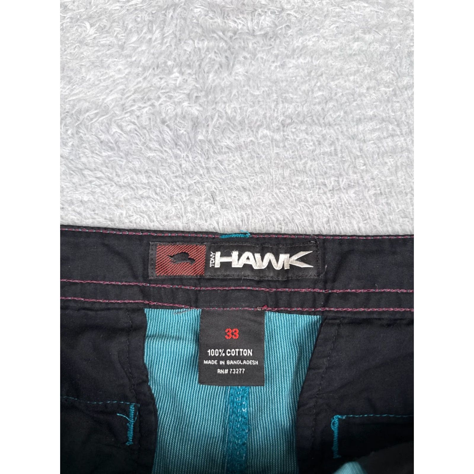 Vintage HAWK ONeill Shorts Men 33 Green Stripe Cargo Regular Cargo Shorts 100% Cotton Beach Vintage No Size US 33 - 7 Thumbnail