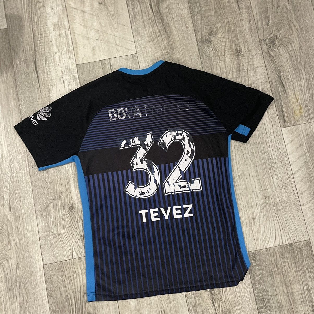 Vintage Boca Juniors Nike #32 TEVEZ bbva Frances Soccer Jersey shirt Size US M / EU 48-50 / 2 - 2 Thumbnail